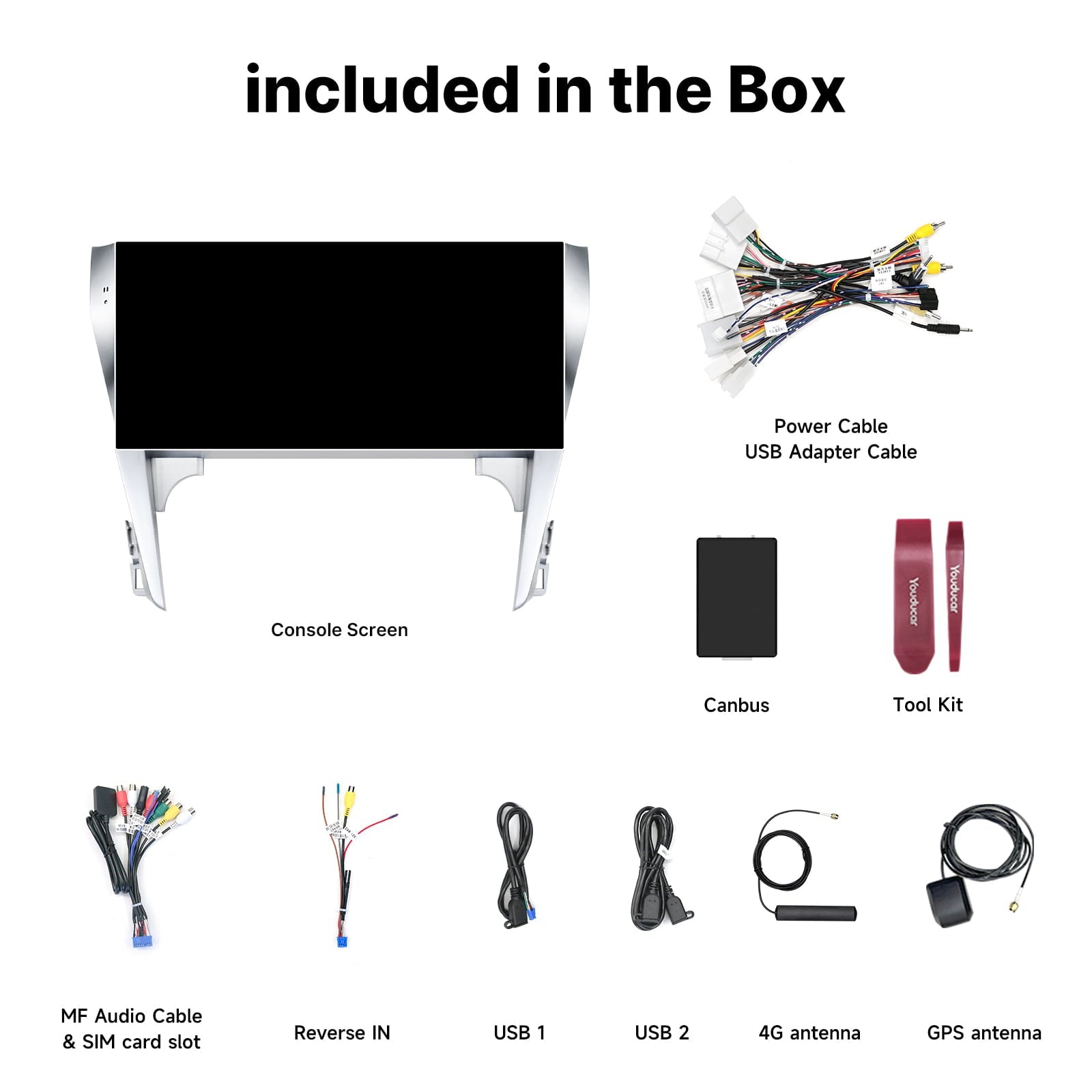 Youducar 12-Inch Android Head Unit for Toyota Camry 2012-2014 | Large Touchscreen with Wireless CarPlay & Android Auto Toyota