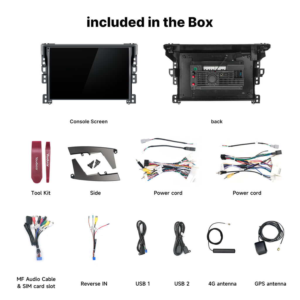 Youducar 11.5 Inch Android Car Stereo For Toyota Fortuner 2016-2026, Plug and Play Car Radio GPS Navigation Head Unit