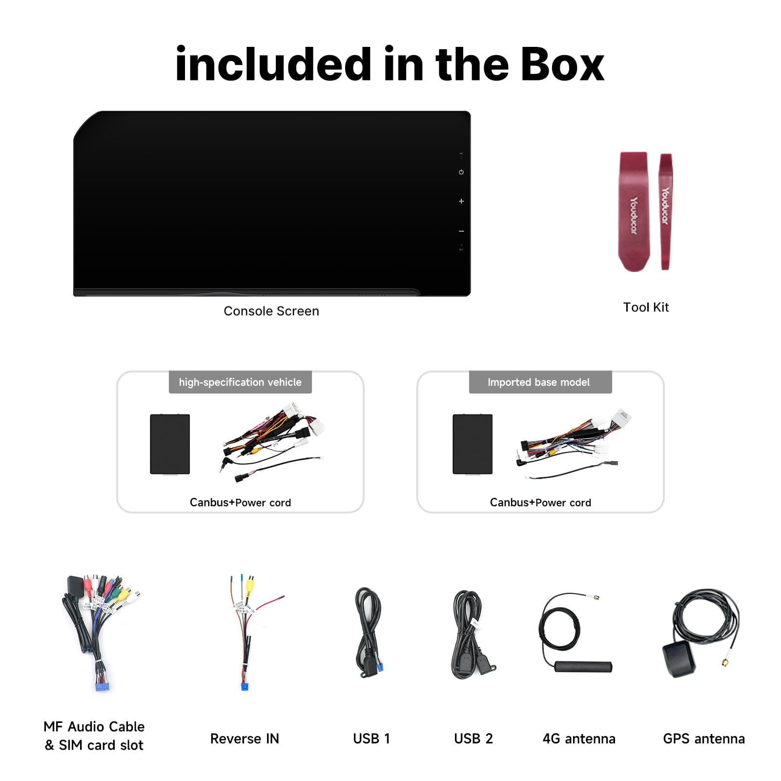 Youducar 12.3-Inch Android Head Unit for Toyota Land Cruiser Prado RHD 2024-2026 | OEM-Style Touchscreen with Wireless CarPlay & Android Auto Toyota