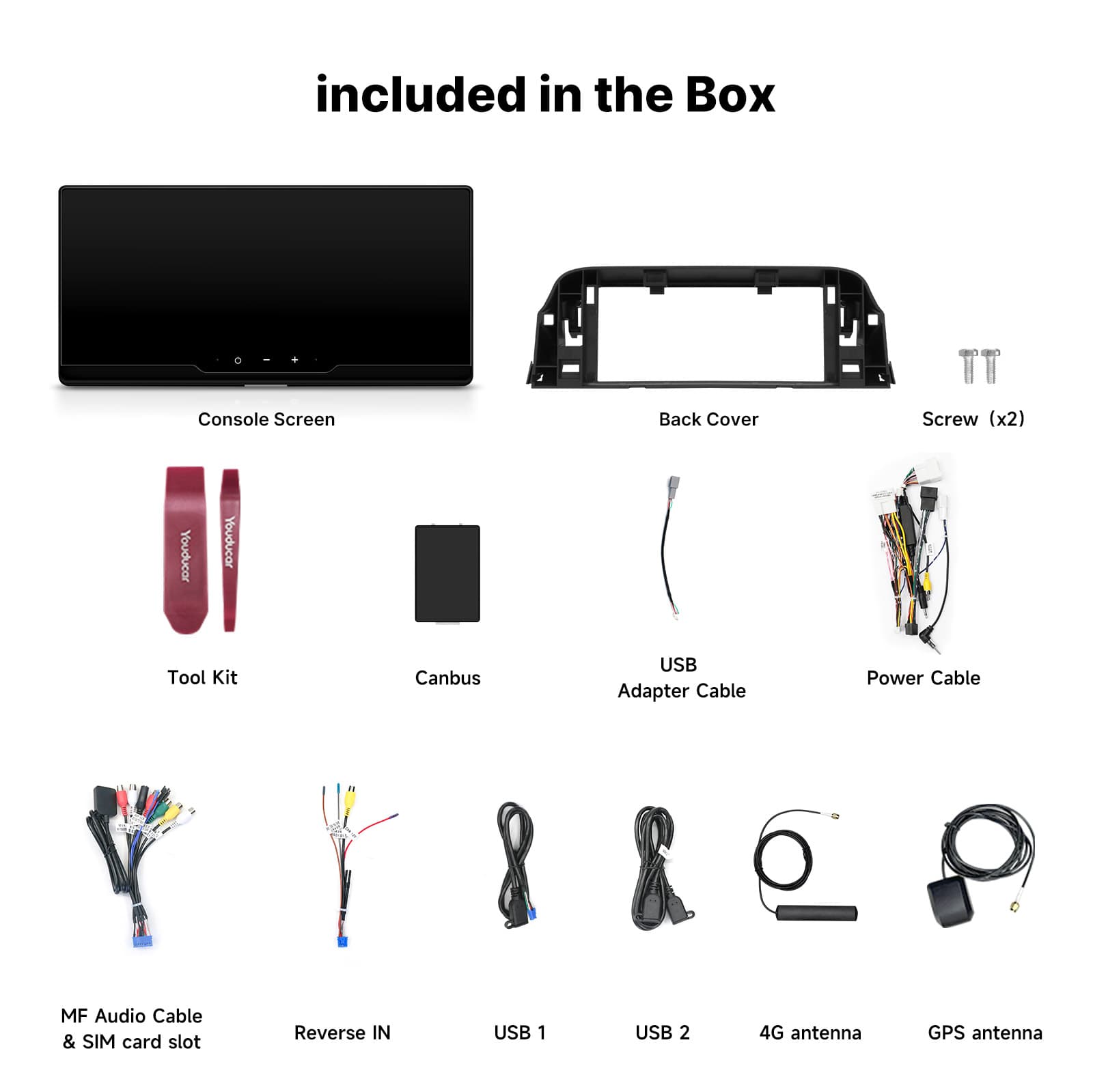 Youducar Android Stereo for Toyota Corolla & Corolla Cross 2019-2025 - Wireless CarPlay