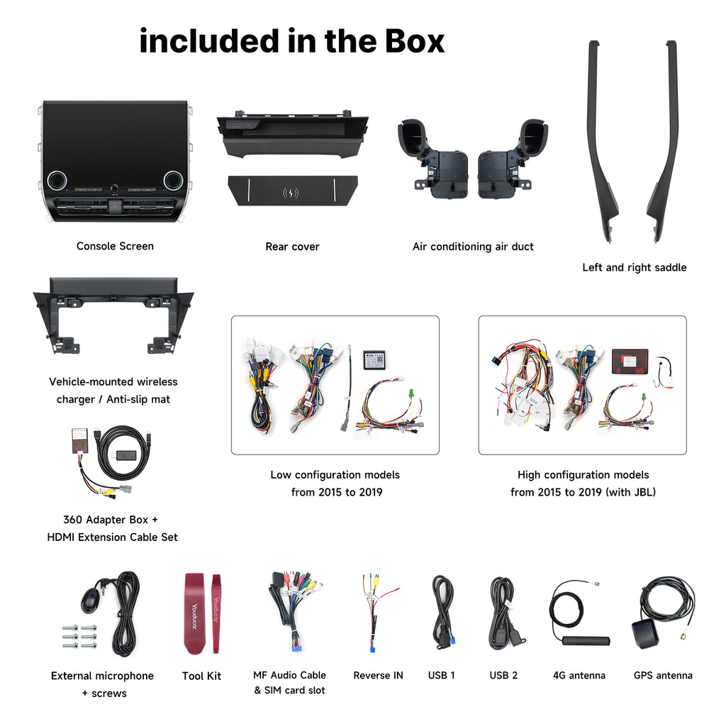 Youducar | Complete 15.6-Inch Android Head Unit Kit for 30-Series to 40-Series Toyota Alphard/Vellfire Conversion (2015-2019)