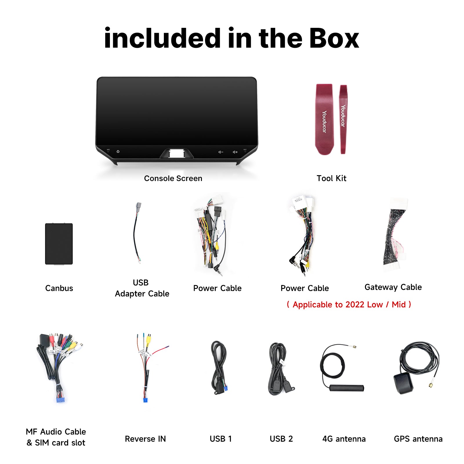 Youducar 12.3-Inch Android Head Unit for Toyota Harrier (Venza) 2022-2025 | Large Touchscreen with Wireless CarPlay & Android Auto