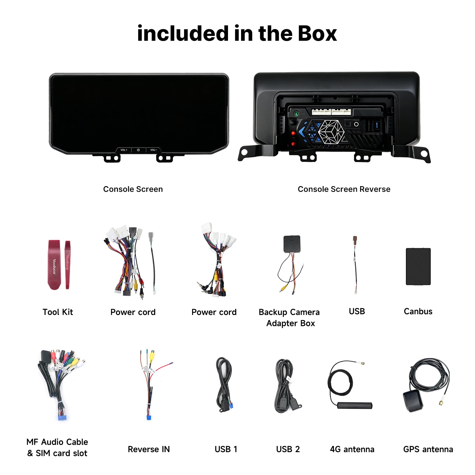 Youducar 12.3 Inch Android Car Stereo For Toyota Hilux 2026, Touch Screen Car Radio With Wireless CarPlay GPS Navigation Bluetooth Head Unit