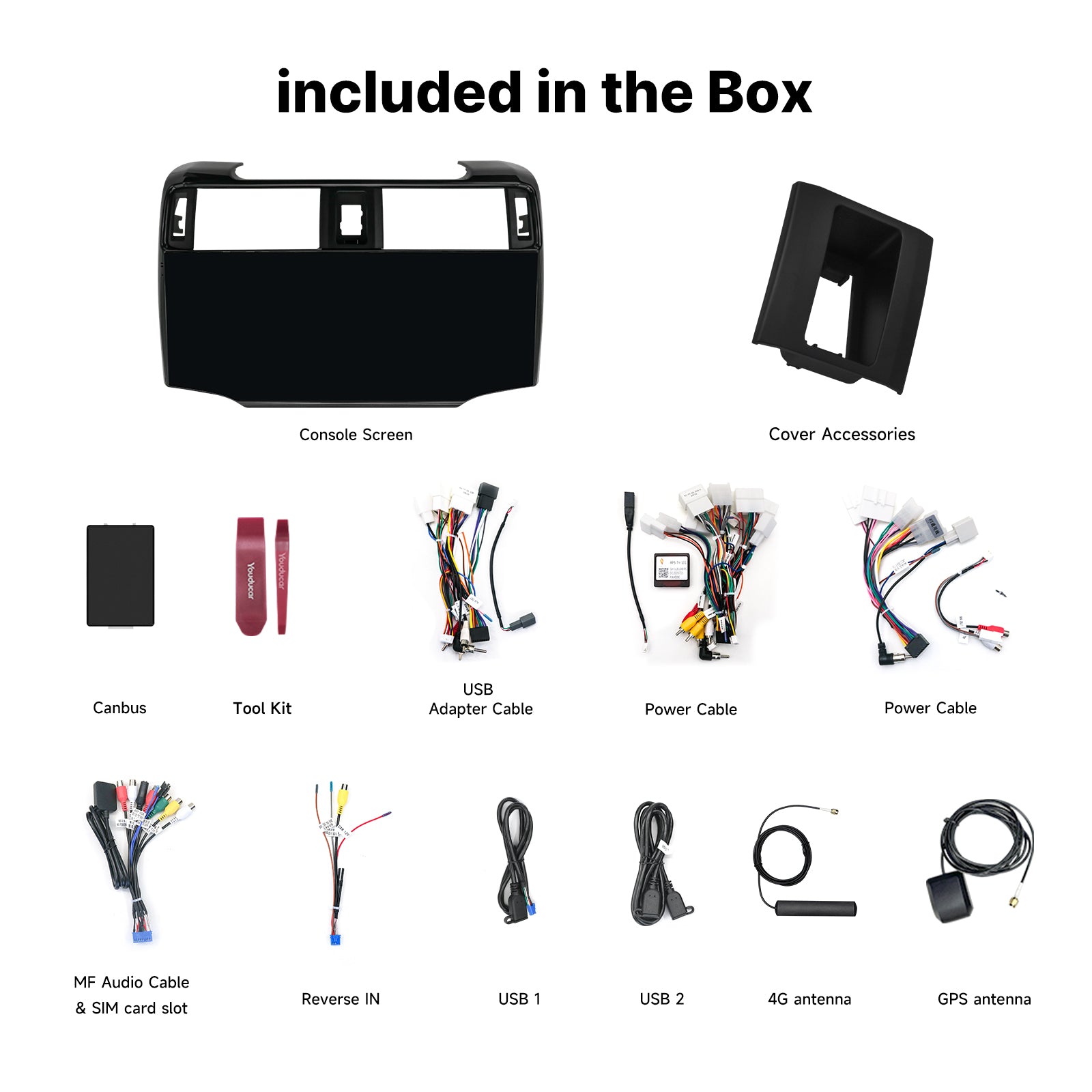 Youducar 12.3 Inch Android Car Stereo For Toyota 4Runner 2010-2023 Car Radio GPS Navigation Head Unit
