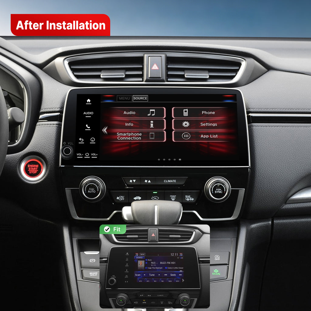Youducar 10.33‑Inch Dual‑System Android Head Unit for Honda CR‑V 2017‑2022 | Large Touchscreen with Wireless CarPlay & Android Auto