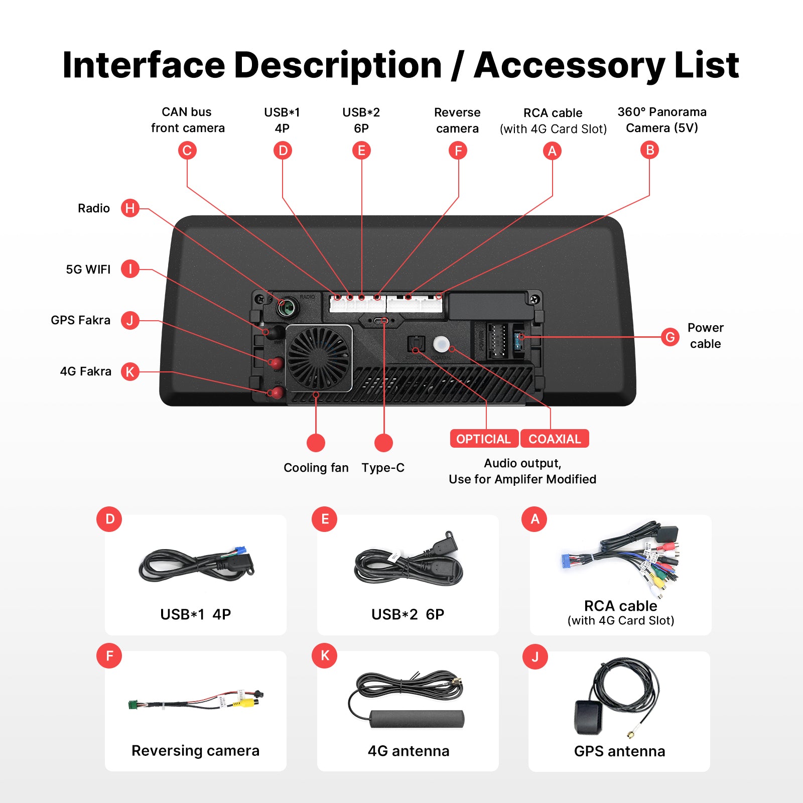 Youducar 12.3 Inch Android Car Radio DVD Player GPS Navigation Head Unit Universal 2 DIN Adjustable Floating Screen Hi-Res Audio
