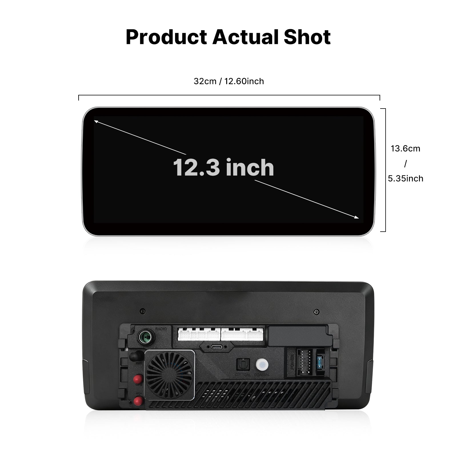 Youducar 12.3 Inch Android Car Radio DVD Player GPS Navigation Head Unit Universal 2 DIN Adjustable Floating Screen Hi-Res Audio