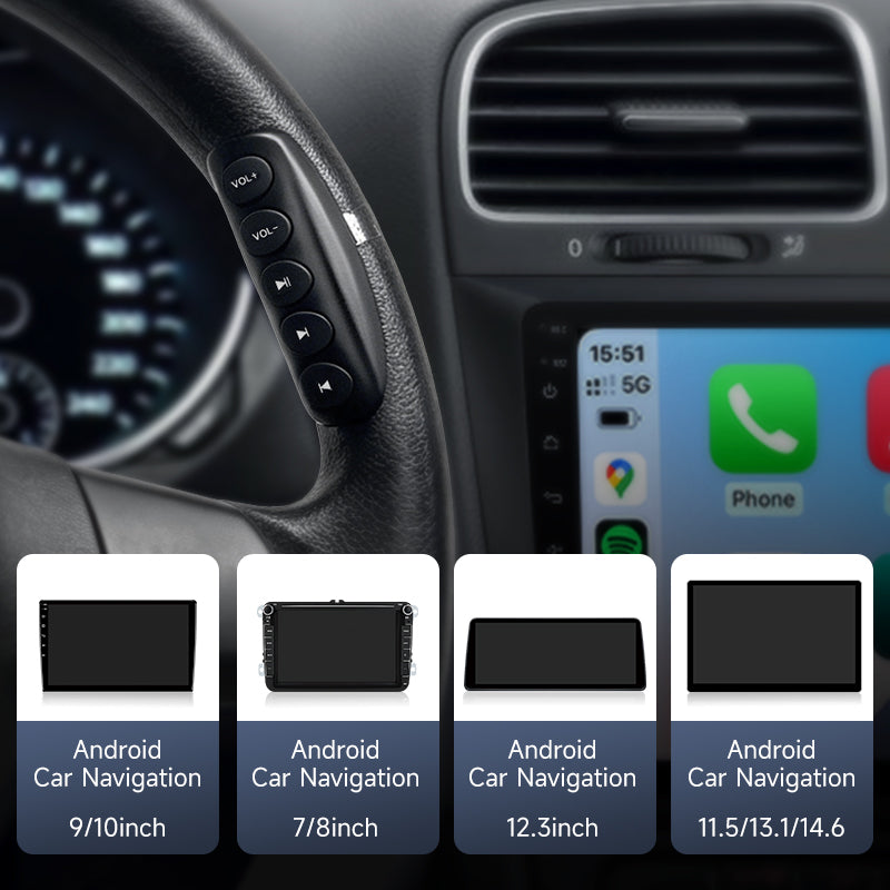 YD007 Universal Portable Bluetooth Steering Wheel ControlButtonsMulti Function Wireless Remote For Car Radio DVD PlayerUpgrade Product page