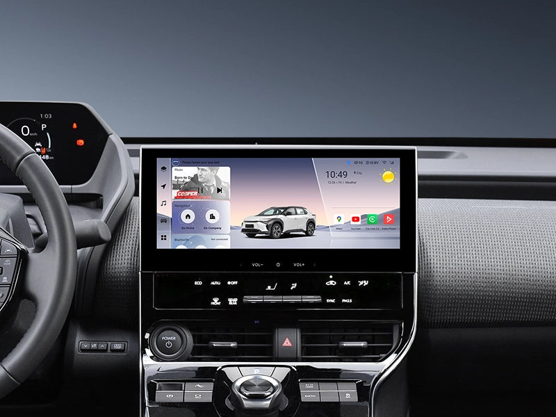 YOUDUCAR 12.3 inch 2K Android Multimedia Player for Toyota bZ4X 2022-2024 Touch Screen Radio Replacement