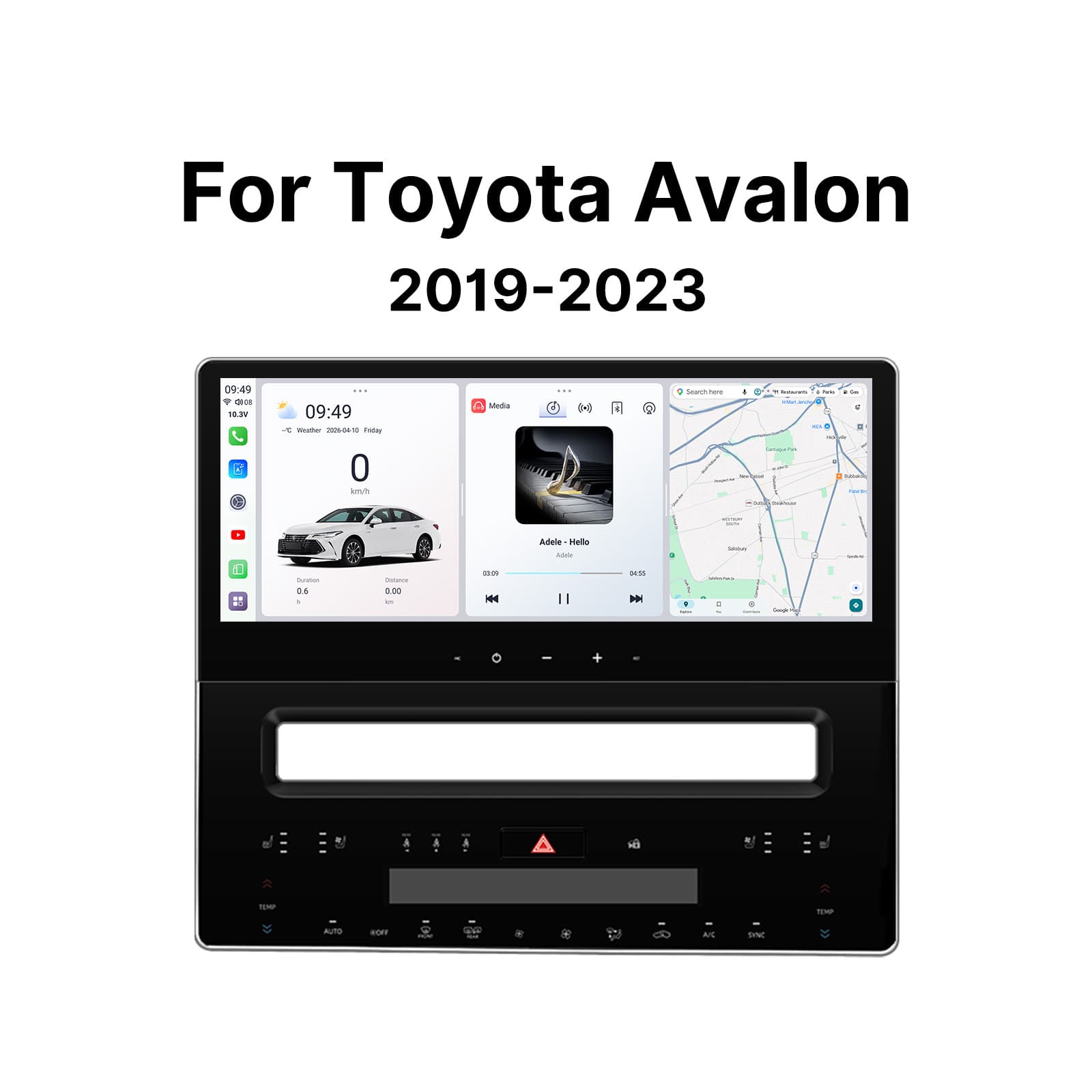 Youducar Android Head Unit for Toyota Avalon 2019-2023 | Large Touchscreen Display