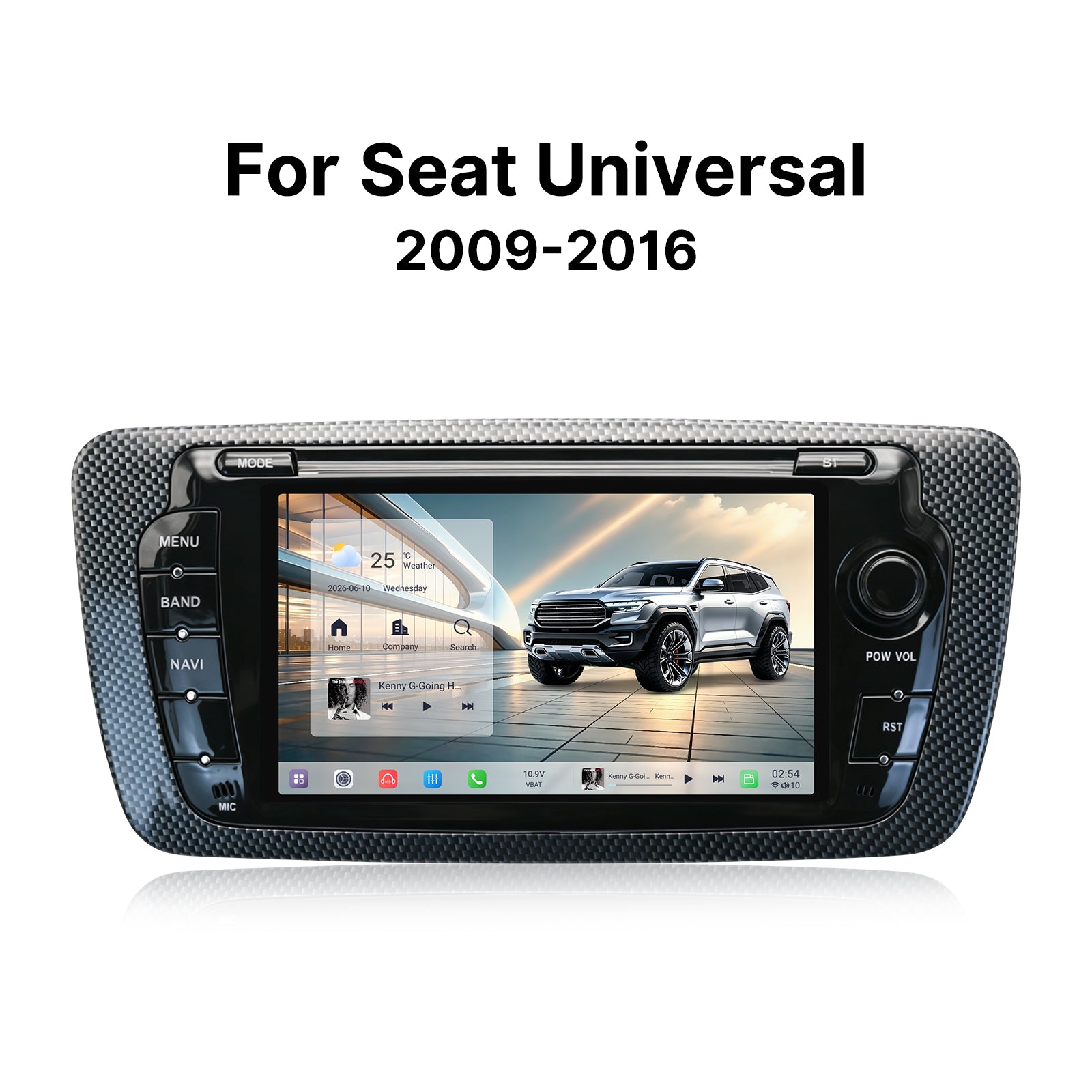 Youducar SEAT Universal 7" Touch Screen Radio Upgrade | Wireless CarPlay & Android Auto