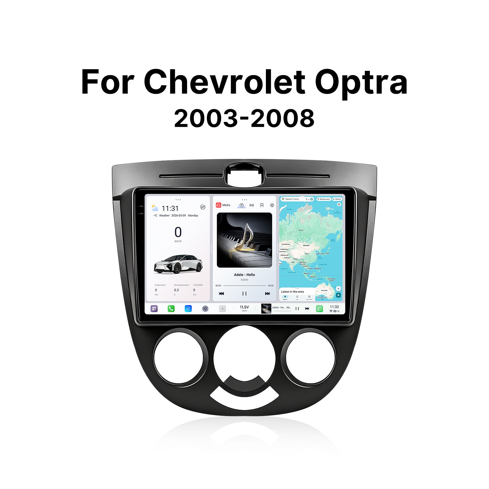 Youducar 9.5" Android Car Stereo for Chevrolet Optra 2003-2008 With Dashboard Frame
