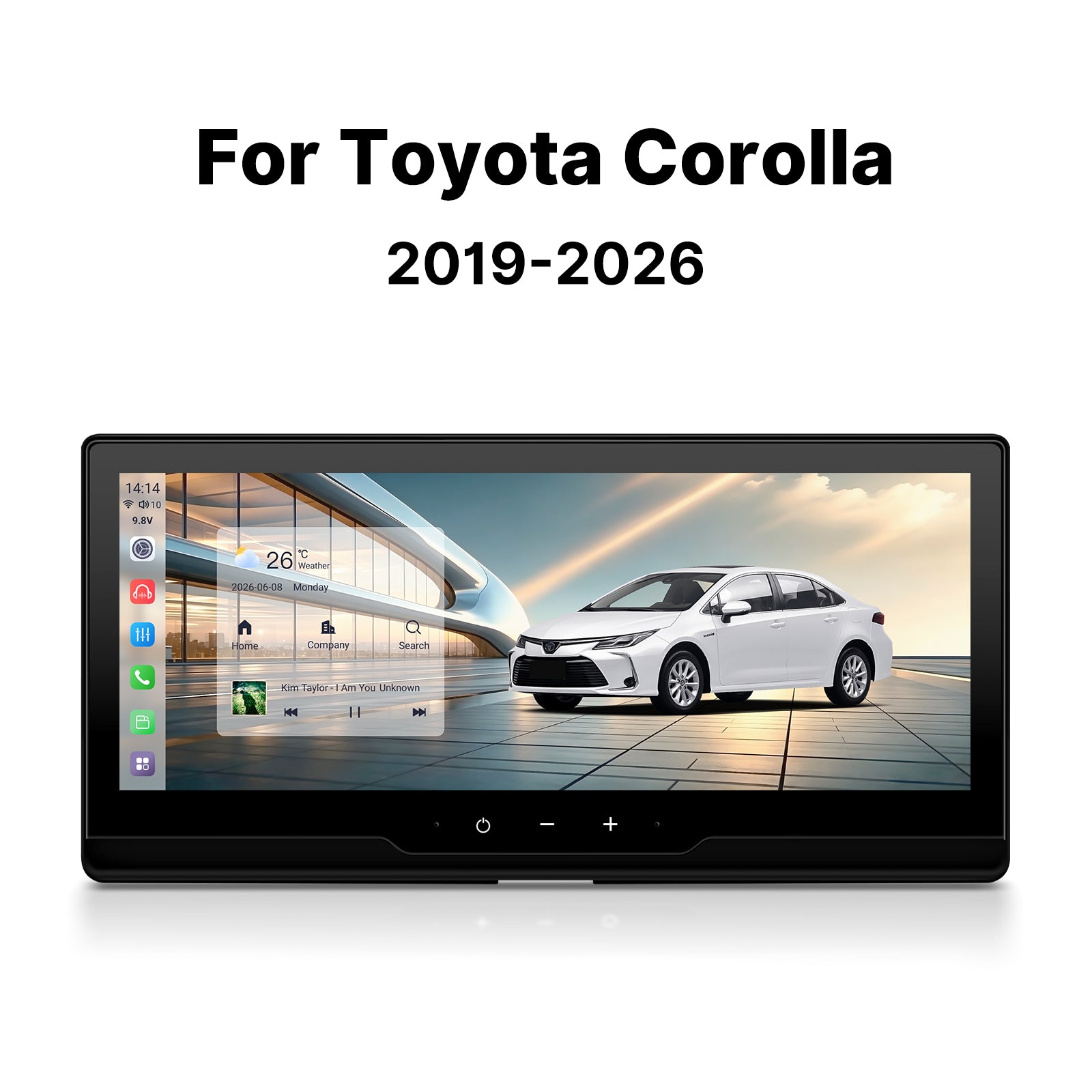Youducar Android Stereo for Toyota Corolla & Corolla Cross 2019-2026 - Wireless CarPlay