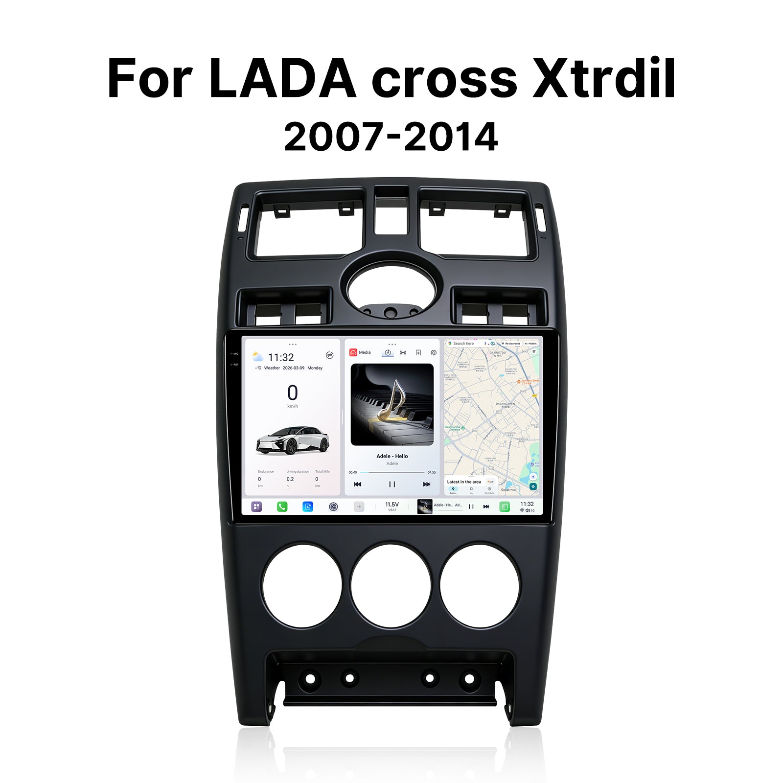 Youducar 9.5'' HD Car Radio + Dash Frame Kit For Lada Cross Xtrdil 2007-2014 Android Auto Navigation