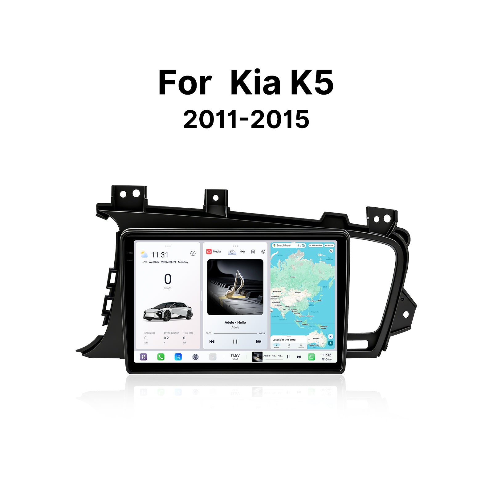 Youducar 9.5 Inch HD Android Car Radio for Kia K5 2nd Gen 2011-2015 Multimedia Player