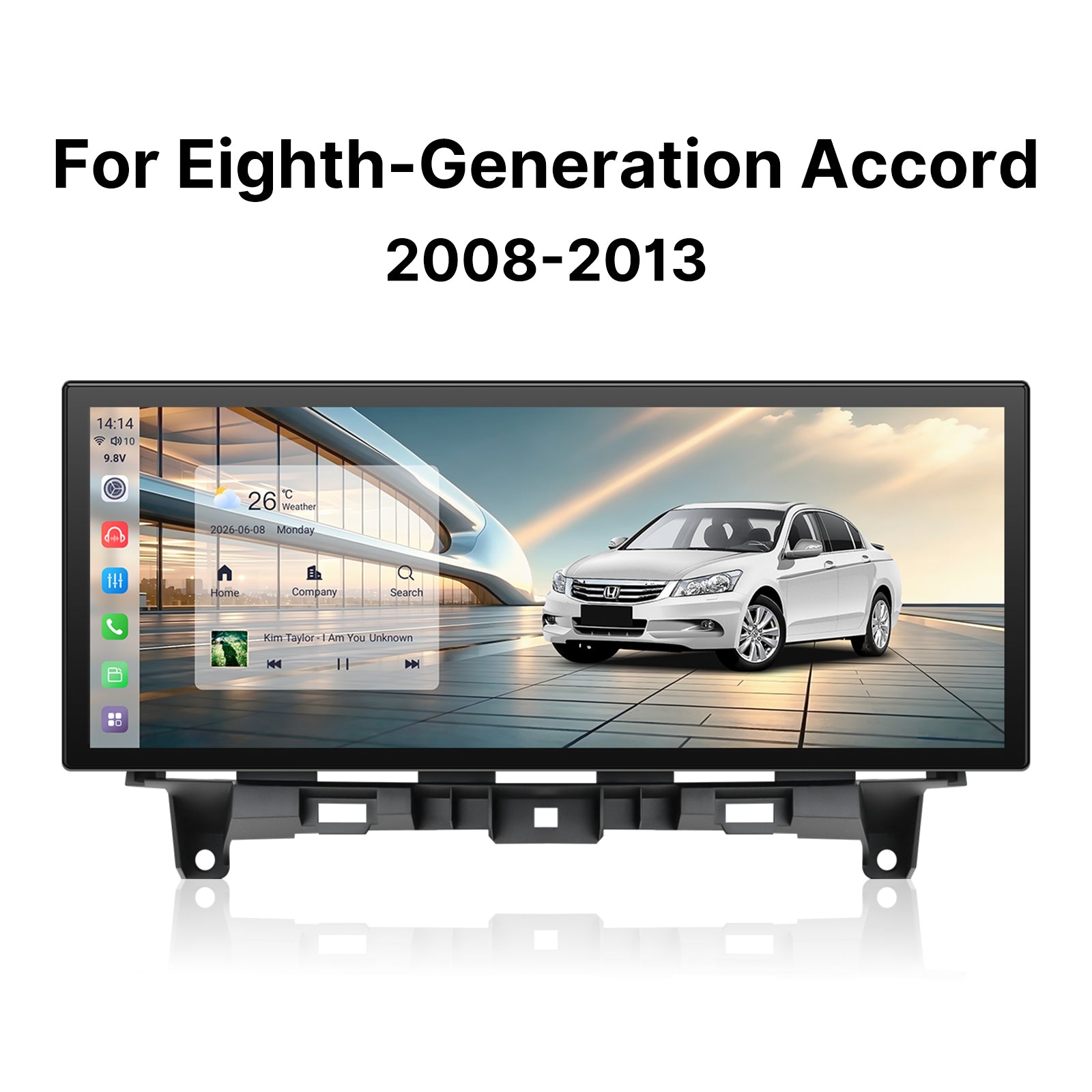 Youducar for 8th Gen Honda Accord 2008-2013 | 12.3-inch OEM Android Head Unit with Wireless CarPlay