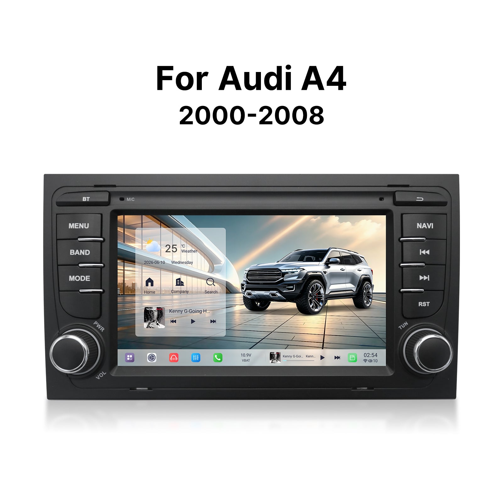 Youducar Special Fit for Old Audi A4 | 7'' HD Bluetooth Car Stereo with CarPlay