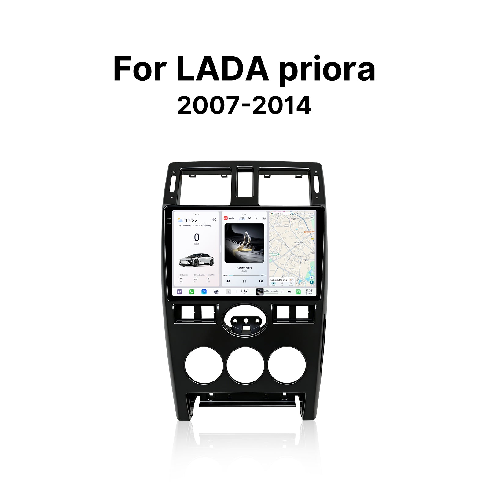 Youducar 9.5'' HD Car Radio + Dash Frame Kit for Lada Priora 2007-2014 Android Auto Navigation