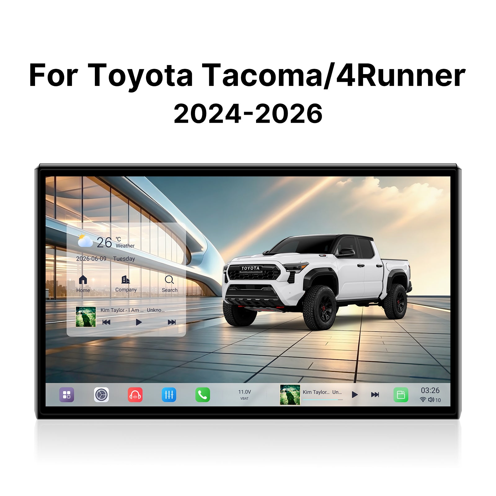Youducar 14.6-Inch Android Head Unit for Toyota Tacoma 2024 | Giant Touchscreen with Wireless CarPlay & Android Auto