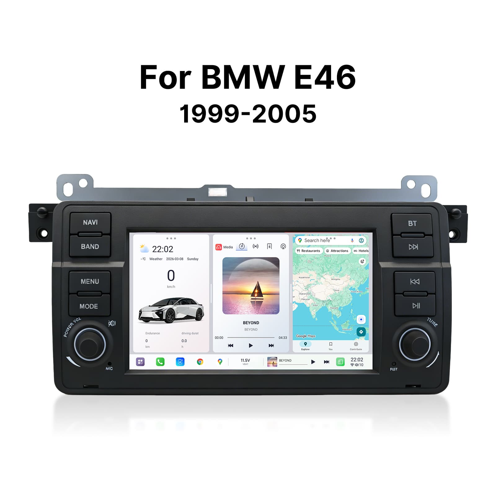 Youducar 7 Inch Android Head Unit for BMW E46 | Plug and Play Car Stereo Upgrade