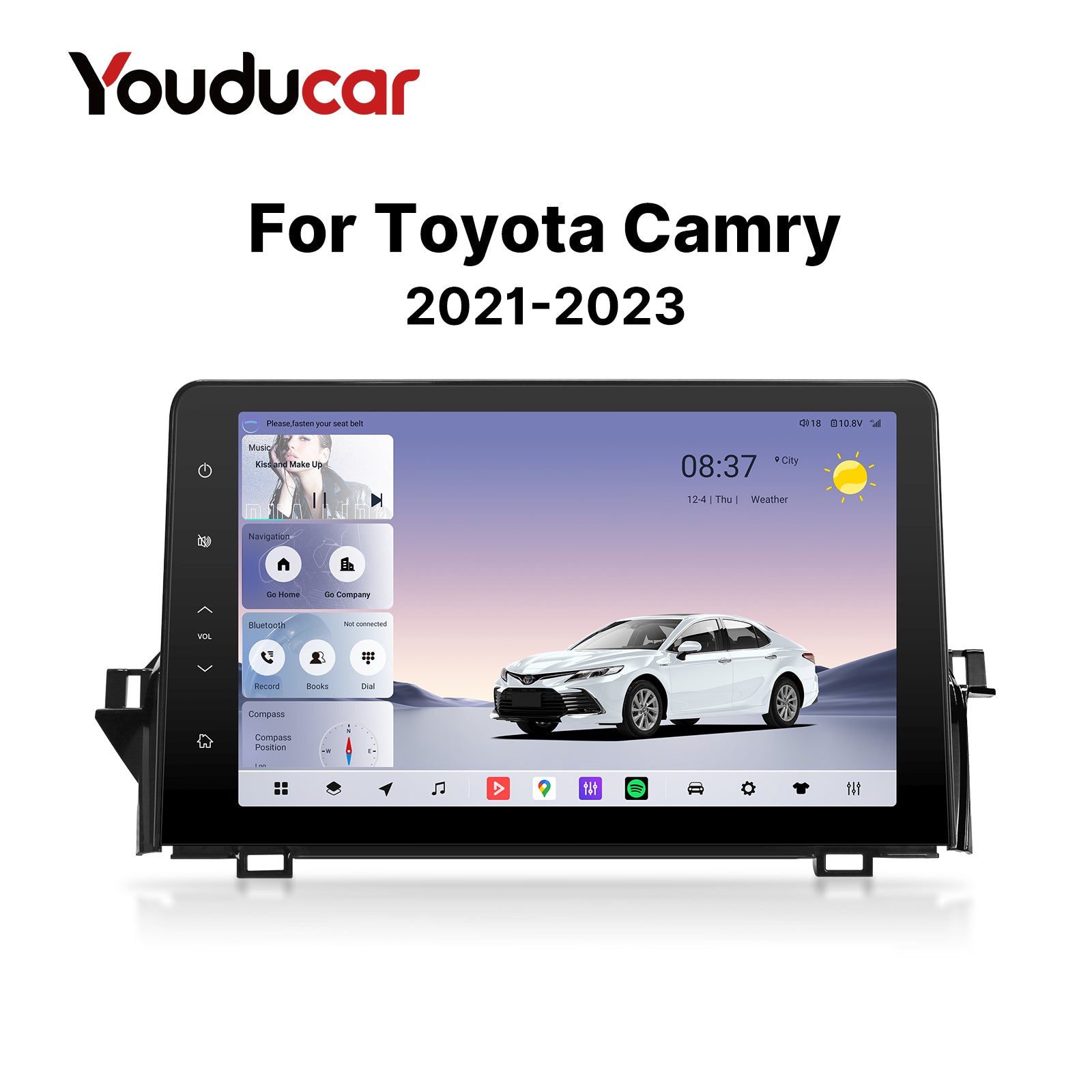 Youducar 11.5-Inch Android Head Unit for Toyota Camry 2021-2023 | Large Touchscreen Upgrade with Wireless CarPlay & Android Auto
