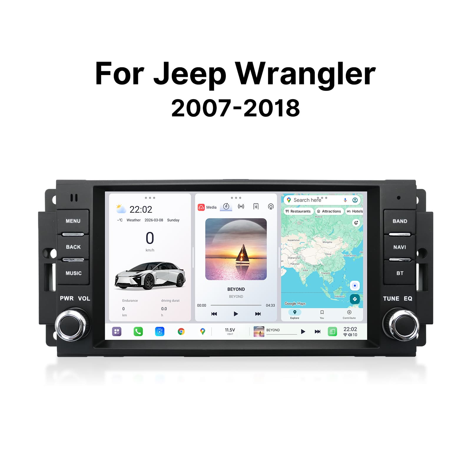 Youducar 7 Inch Aftermarket Car Stereo, Interior Upgrade Radio for Jeep Wrangler & Compass & Patriot