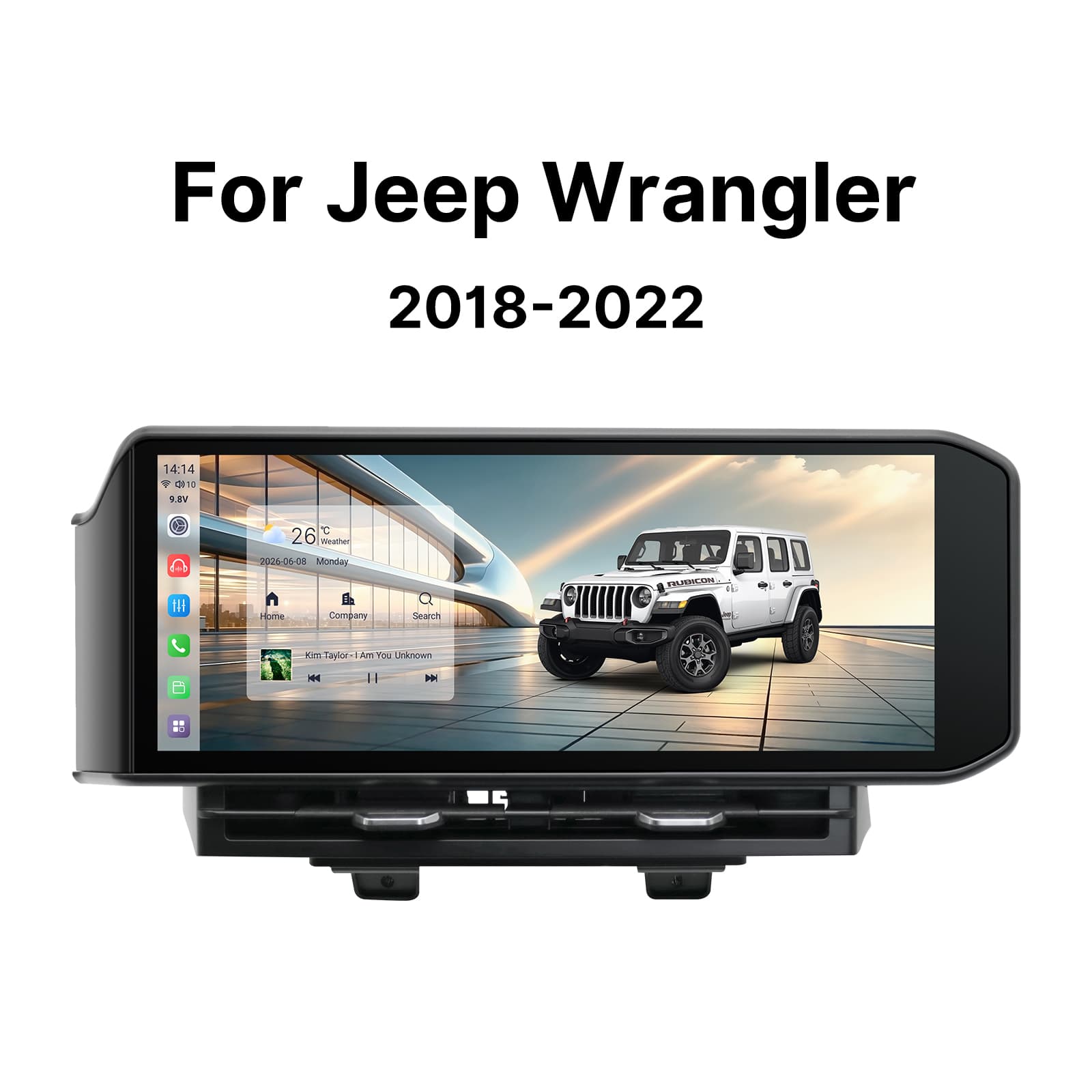 Youducar Android Head Unit for Jeep Wrangler 2018-2022 | Wireless CarPlay & Android Auto