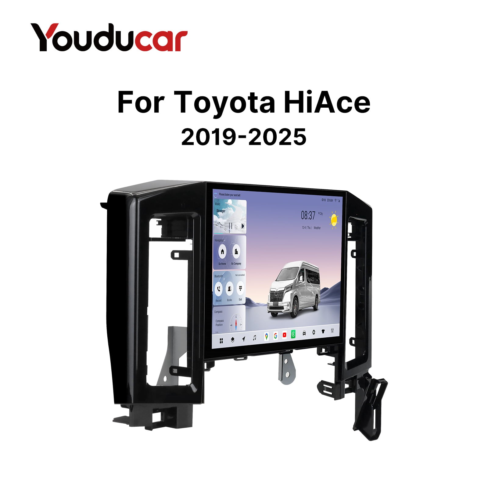 Youducar Android Head Unit for Toyota HiAce 2019-2025 | Large Touchscreen with CarPlay Toyota