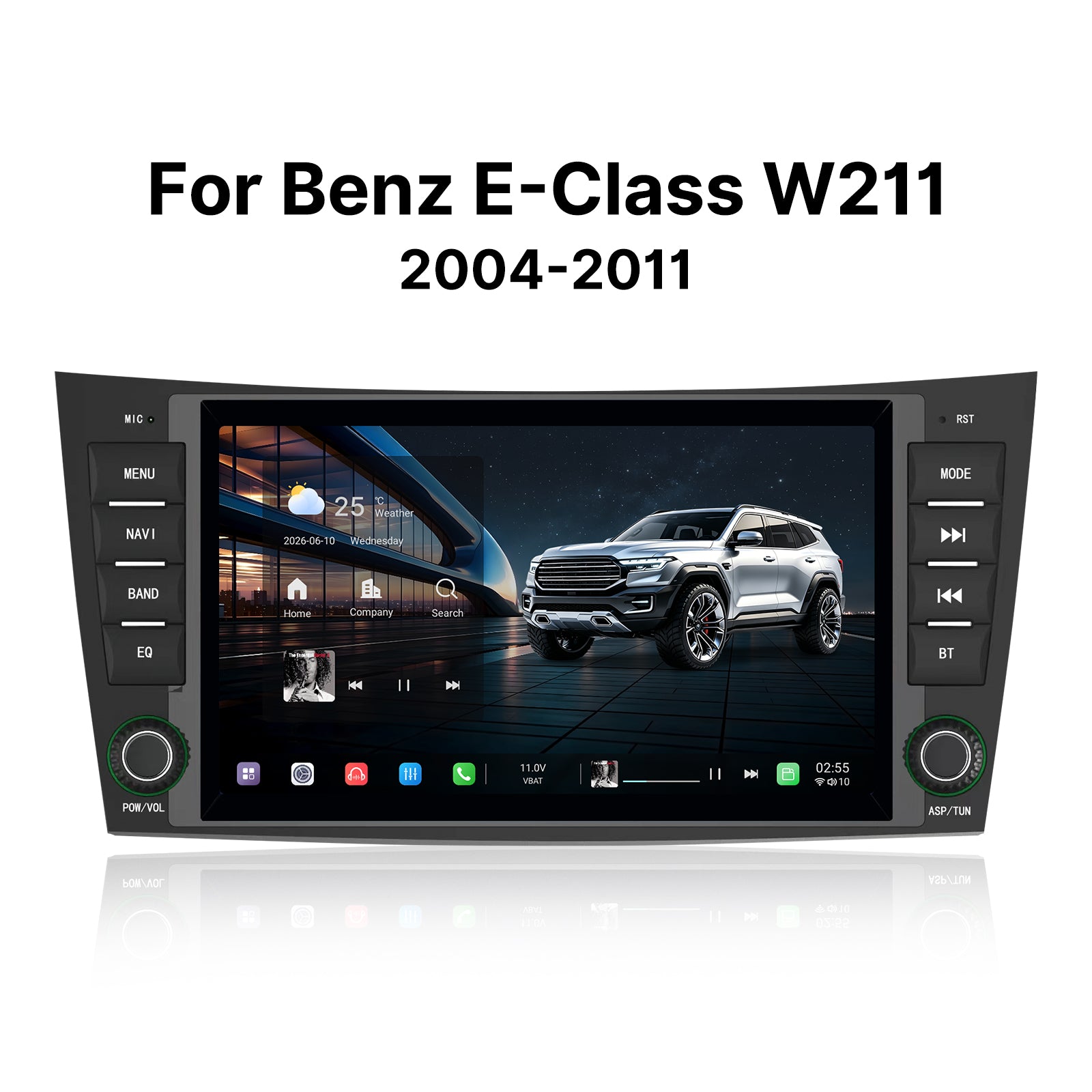 Youducar Mercedes W211 8" Touch Screen Radio Upgrade | Wireless CarPlay & Android Auto