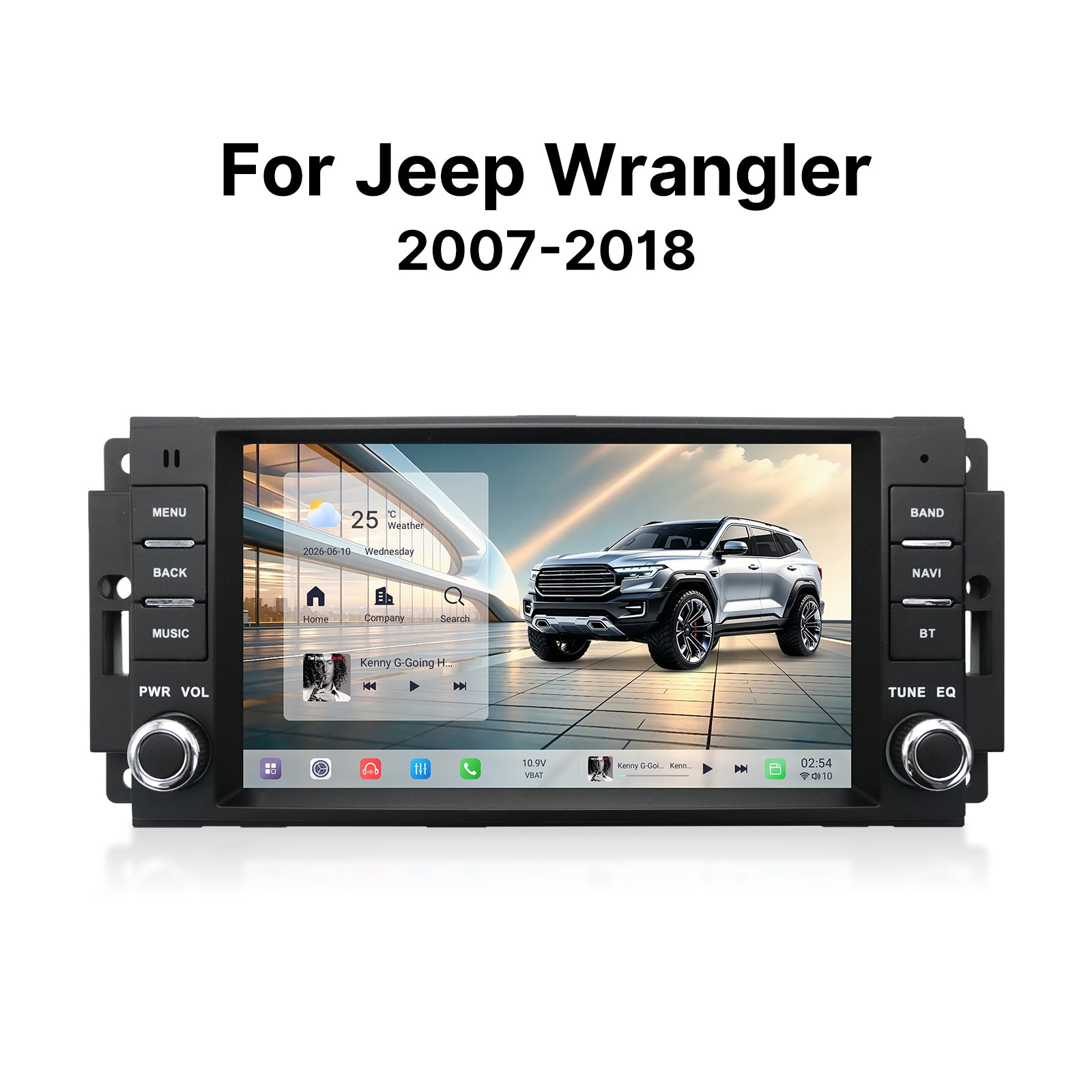 Youducar 7 Inch Aftermarket Car Stereo, Interior Upgrade Radio for Jeep Wrangler & Compass & Patriot