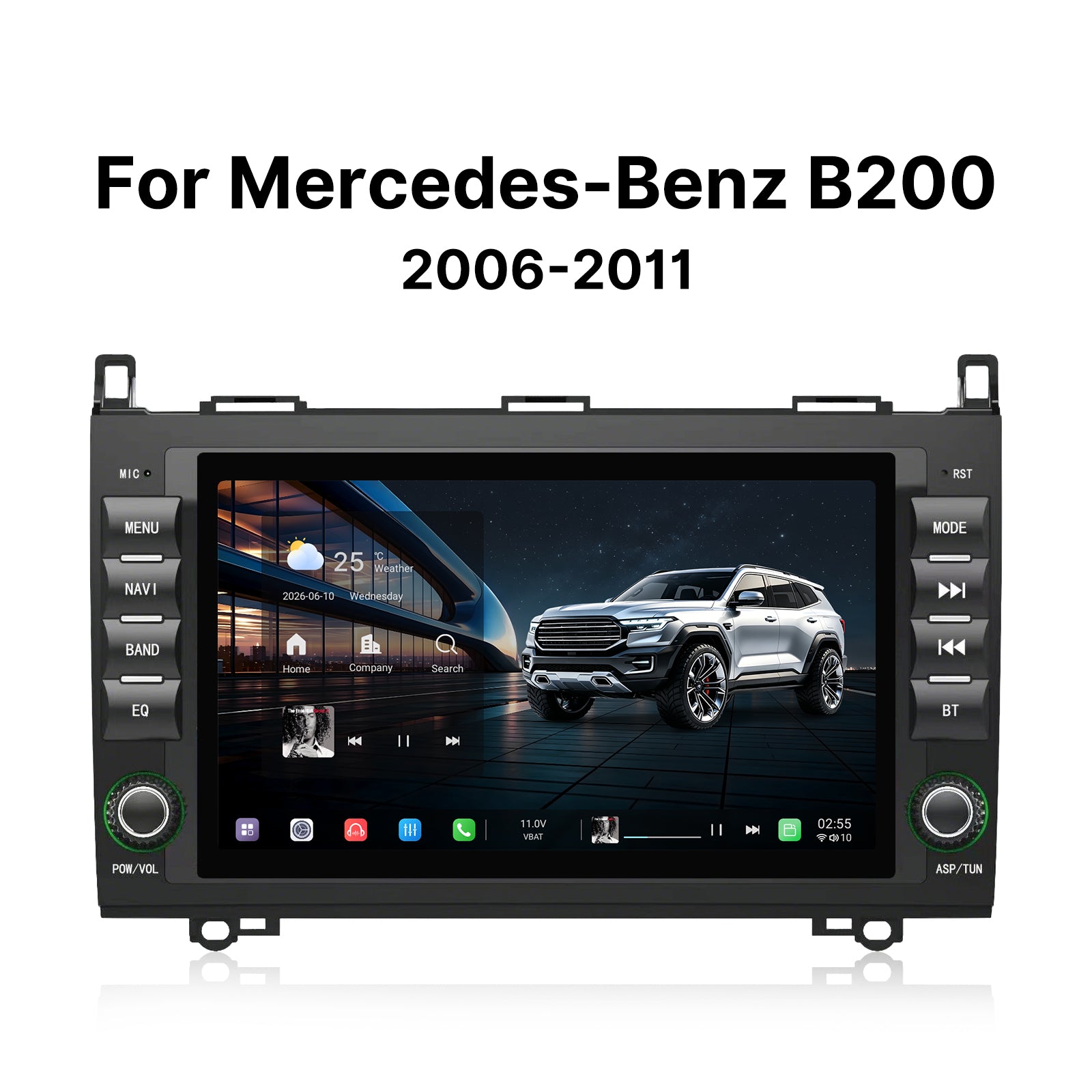 Youducar 8 Inch Car Stereo, Dedicated Touch Screen Head Unit for Mercedes Benz B200