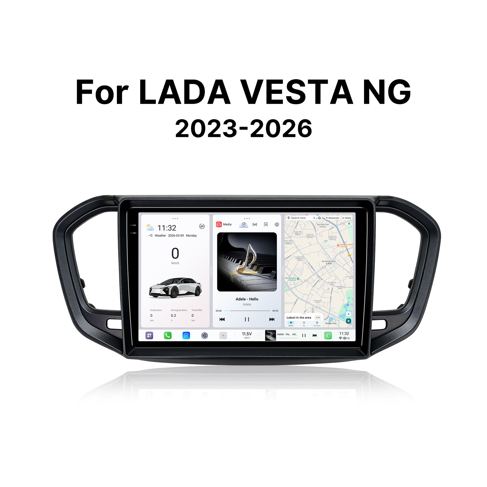 Youducar 9.5" Android Car Touch Screen For LADA VESTA NG 2023-2026 Wireless CarPlay GPS Navigation Stereo