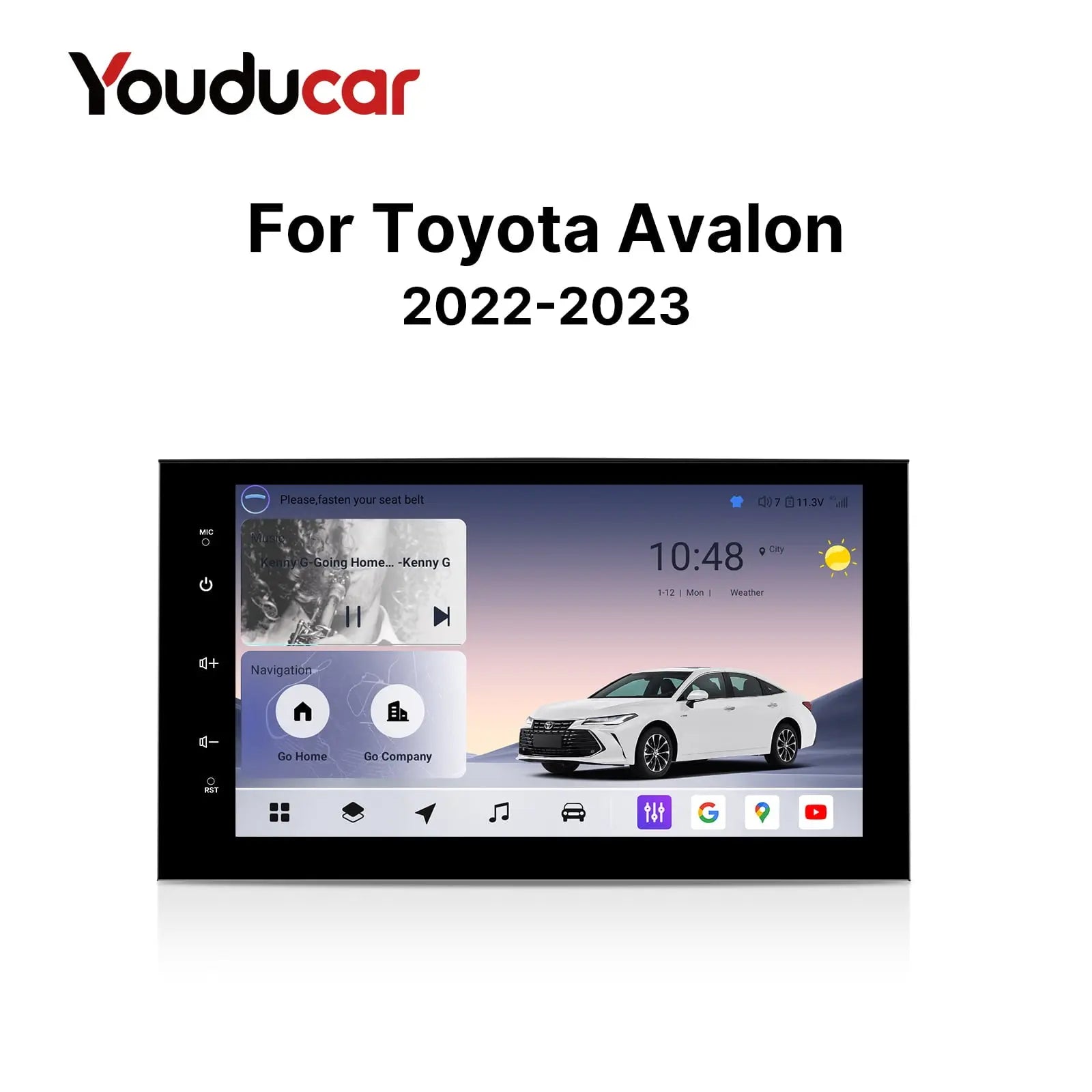 Youducar 10.2-Inch Android Head Unit for Toyota Avalon 2022 2023 | Premium Touchscreen with Wireless CarPlay & Android Auto Toyota