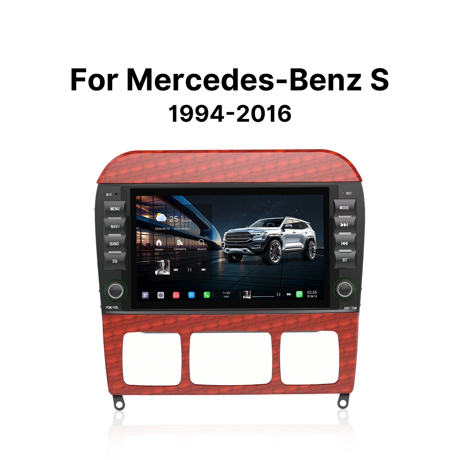 Youducar 8 Inch Dedicated Car Head Unit For Mercedes S Class，HD Display GPS Navi Stereo Replacement