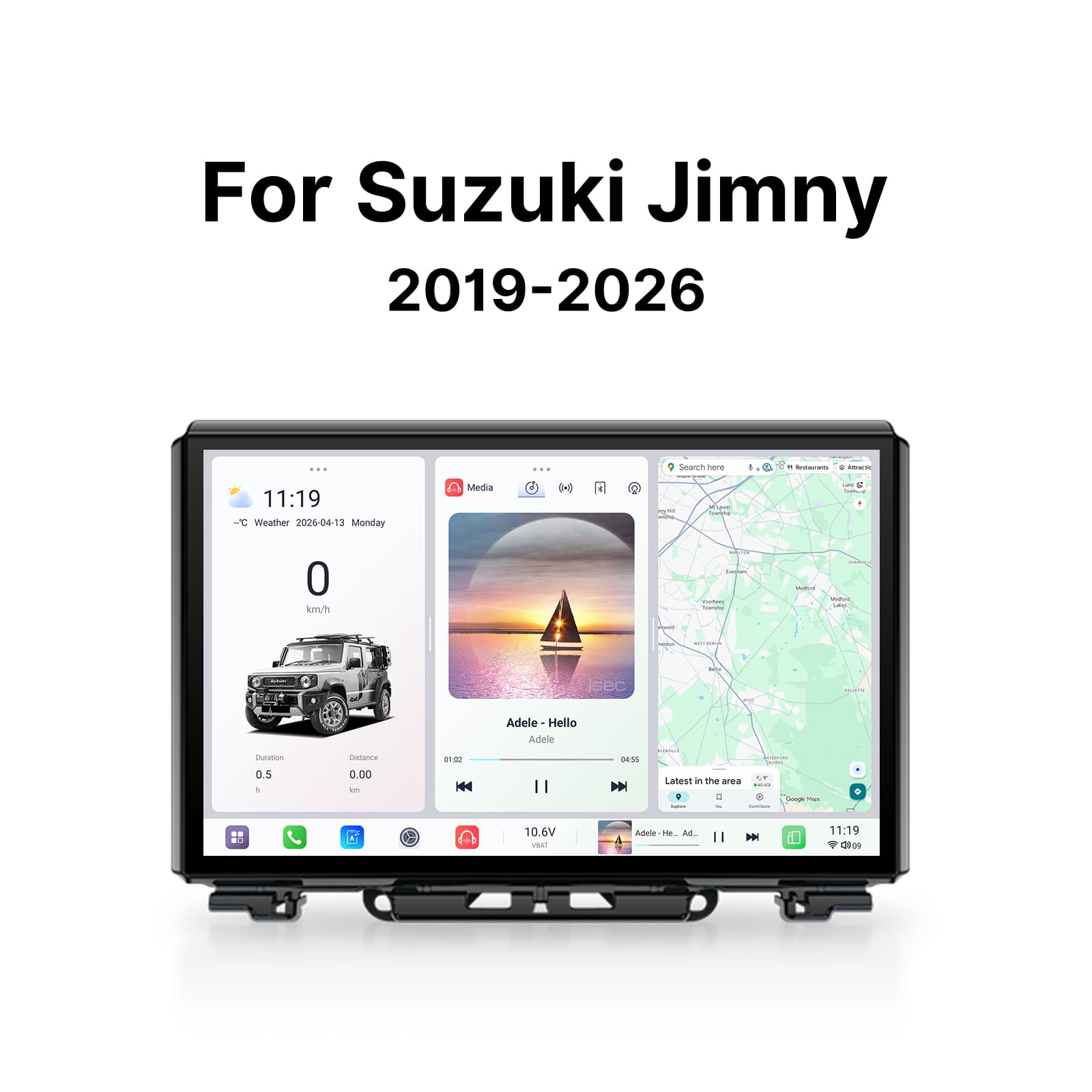Youducar Android Head Unit for Suzuki Jimny 2019-2026 | 11.5-inch Touchscreen with CarPlay