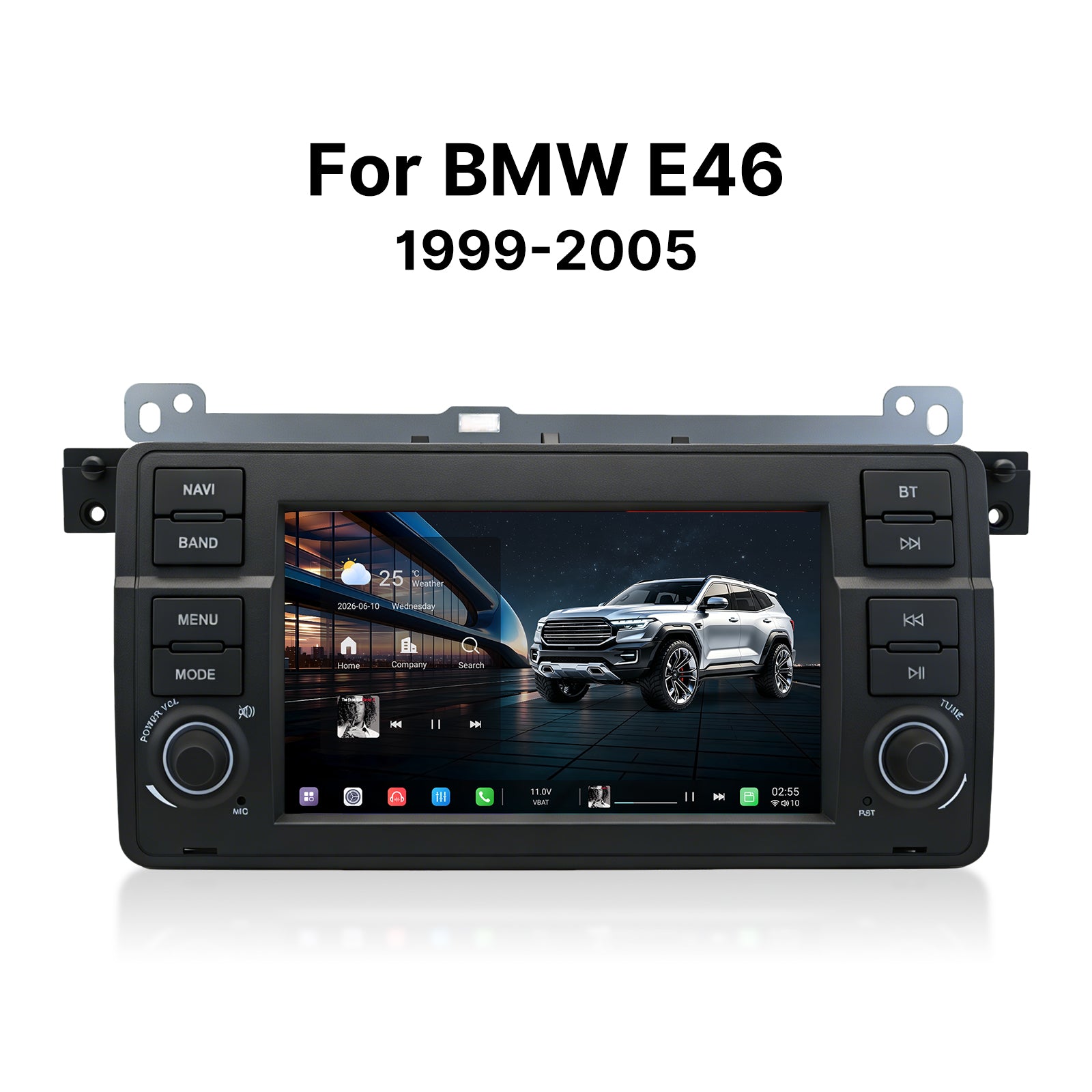 Youducar 7 Inch Android Head Unit for BMW E46 | Plug and Play Car Stereo Upgrade