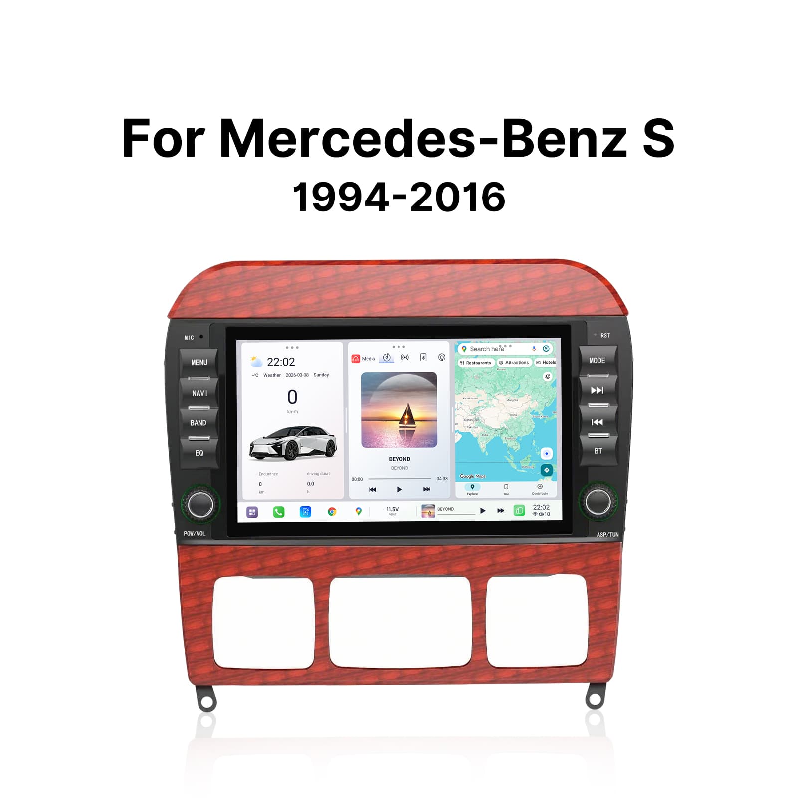 Youducar 8 Inch Dedicated Car Head Unit For Mercedes S Class，HD Display GPS Navi Stereo Replacement