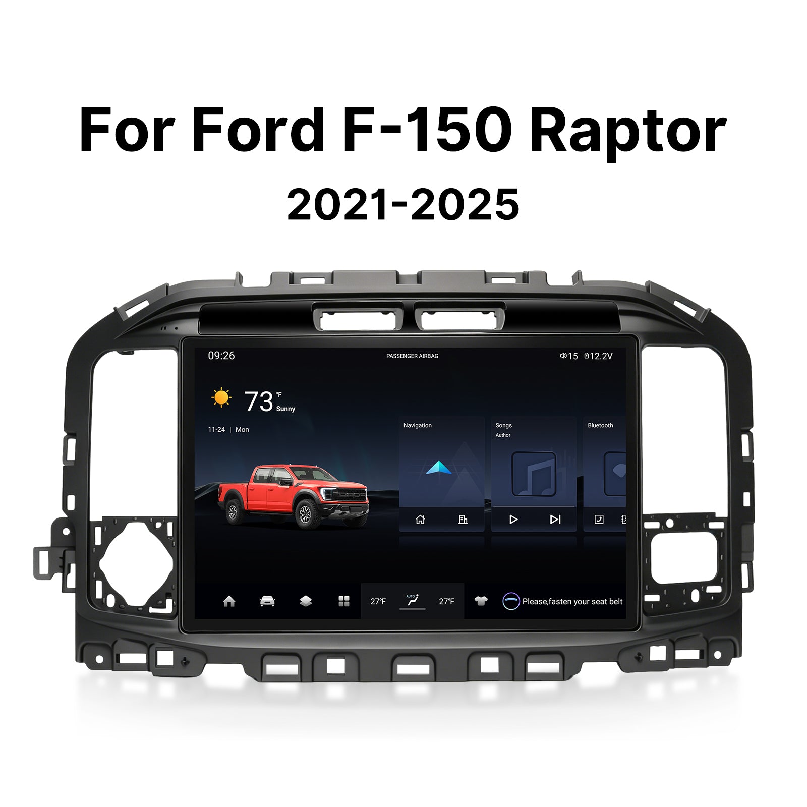 Youducar 13.1" Android Flagship Display for Ford F-150 & Raptor 2021-2025 | Next-Gen Infotainment Upgrade | Wireless CarPlay & Android Auto