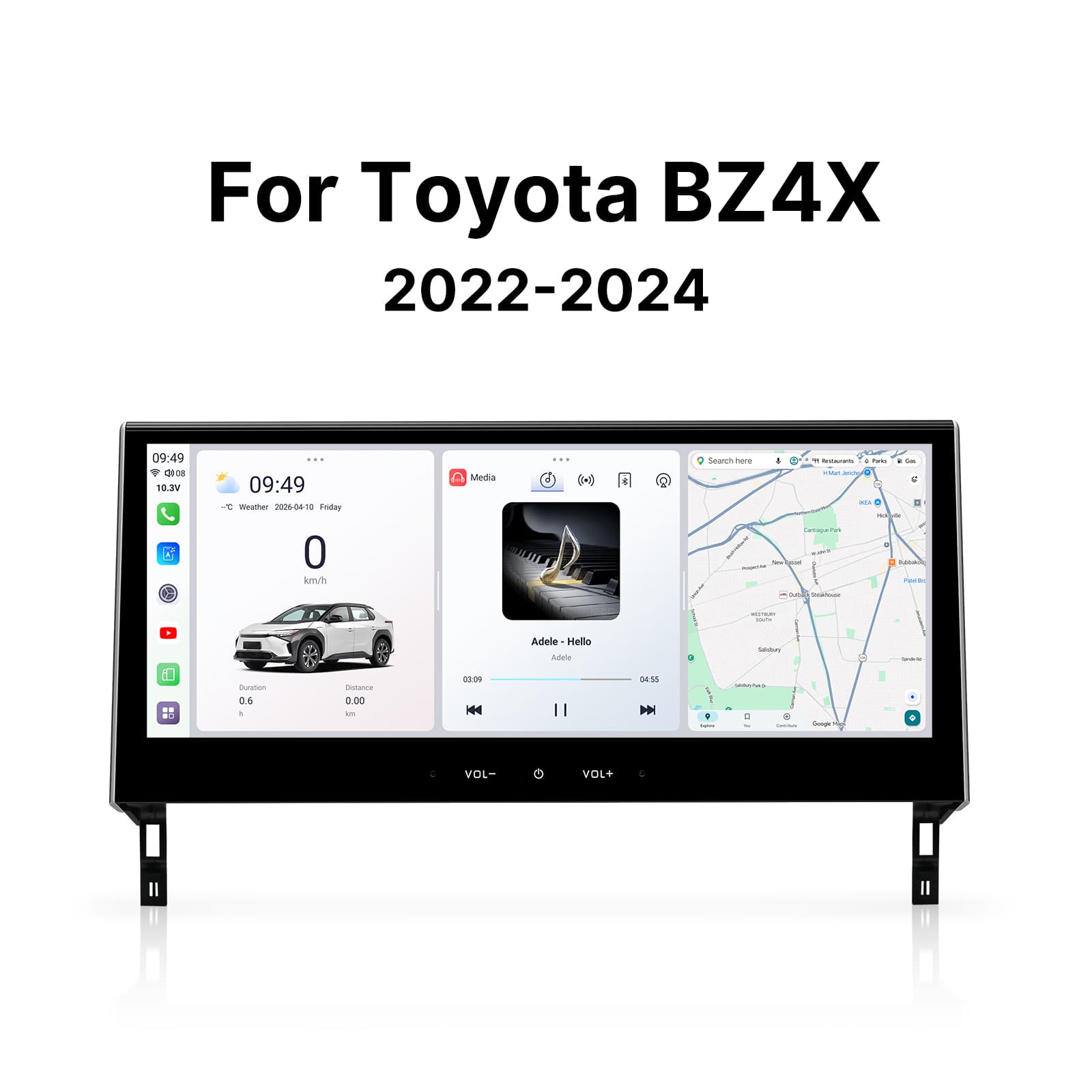 Youducar for Toyota bZ4X 2022-2024 | 12.3-inch OEM Android Head Unit with Wireless CarPlay
