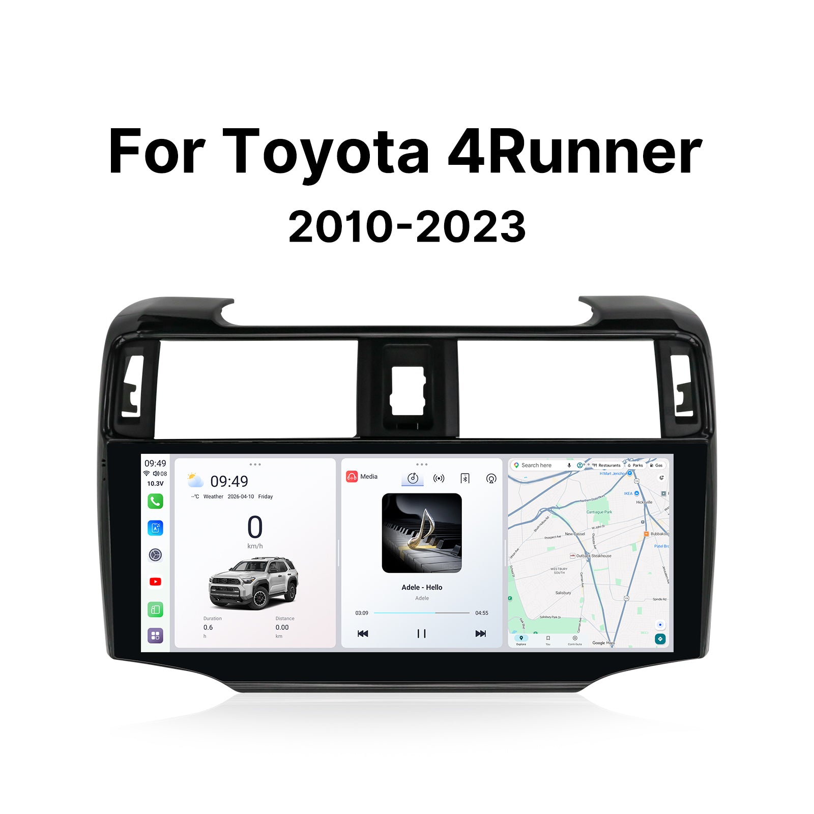 Youducar 12.3 Inch Android Car Stereo For Toyota 4Runner 2010-2023 Car Radio GPS Navigation Head Unit