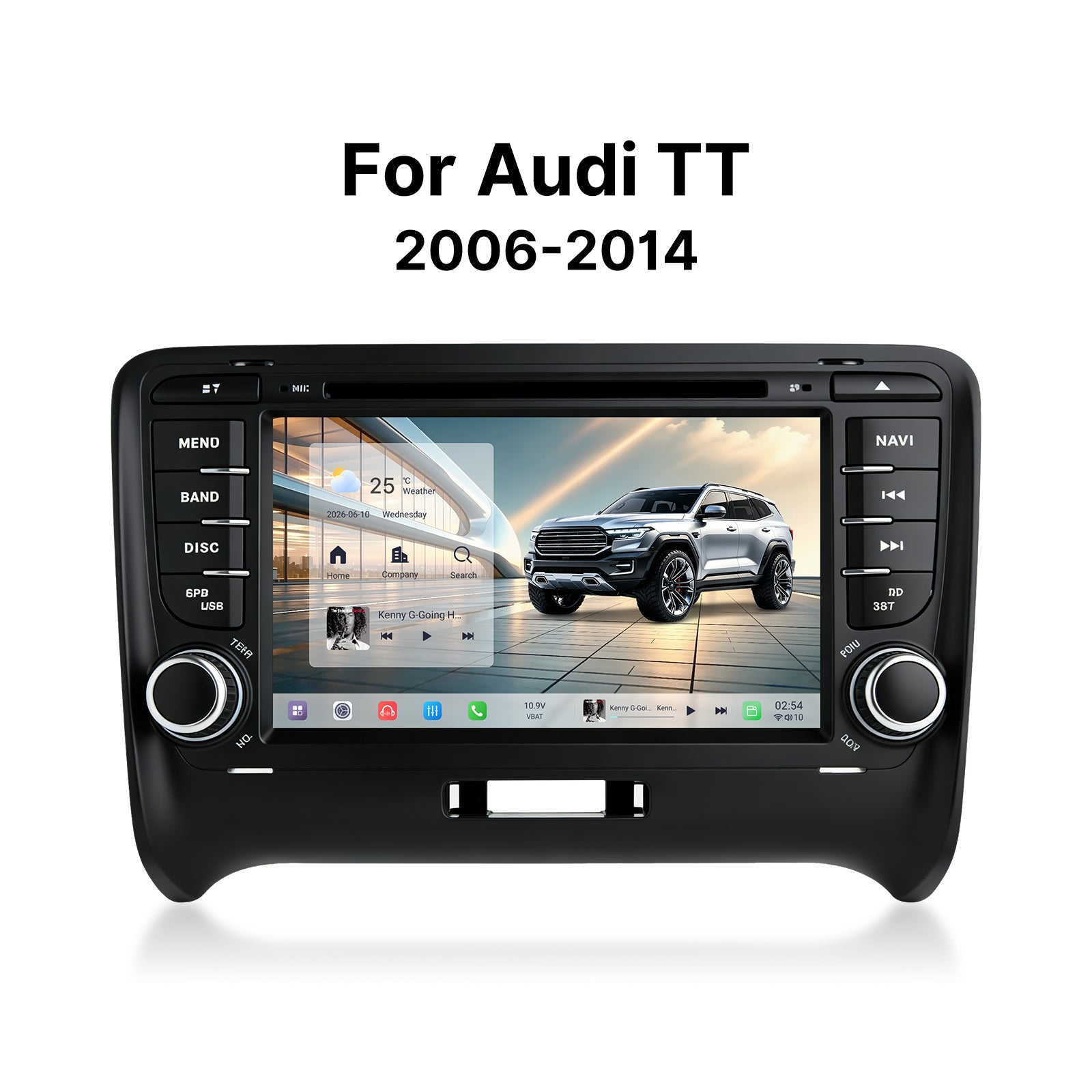 Youducar 7 Inch Dedicated Android Head Unit for Audi TT | Plug and Play Car Stereo Upgrade