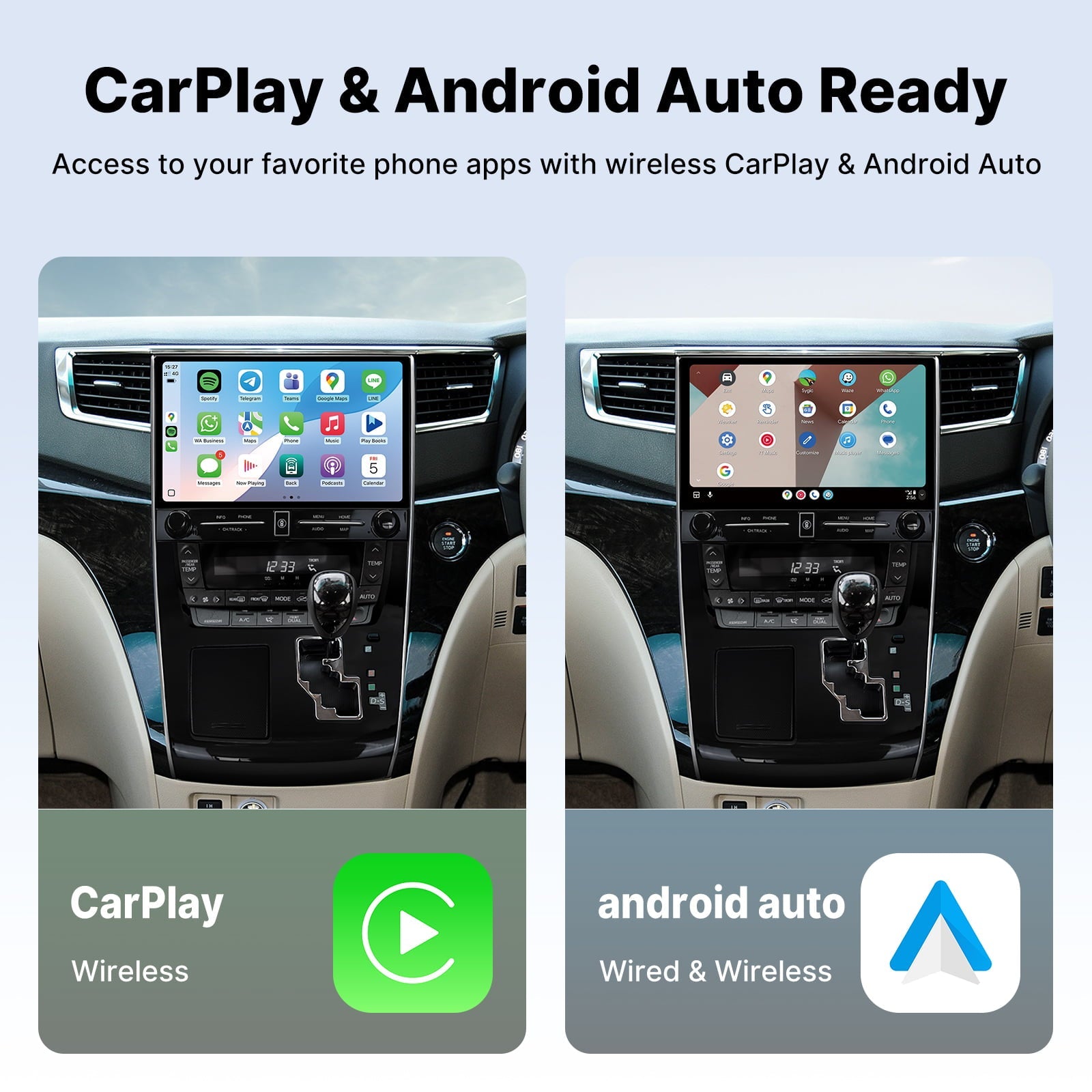 Youducar | Complete 11.5-Inch Android Head Unit Kit for RHD 20-Series to 30-Series Toyota Alphard/Vellfire Conversion (2011-2014) Toyota