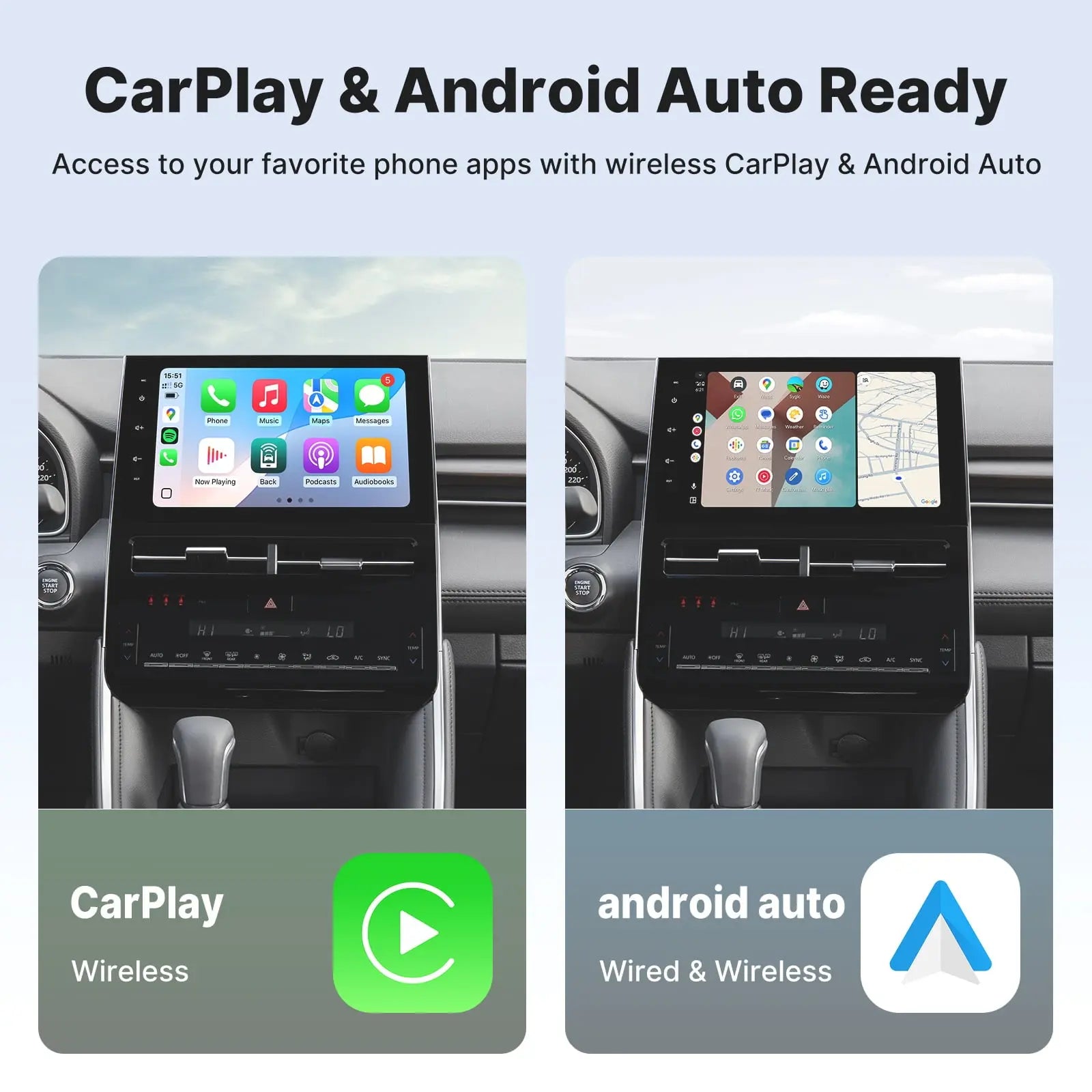 Youducar 10.2-Inch Android Head Unit for Toyota Avalon 2022 2023 | Premium Touchscreen with Wireless CarPlay & Android Auto Toyota