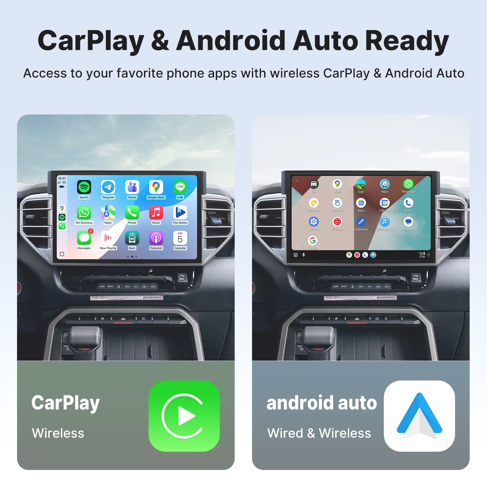 Youducar 14.6-Inch Android Head Unit for Toyota Tundra 2020-2024 | Giant Touchscreen Command Center with Wireless CarPlay & Android Auto