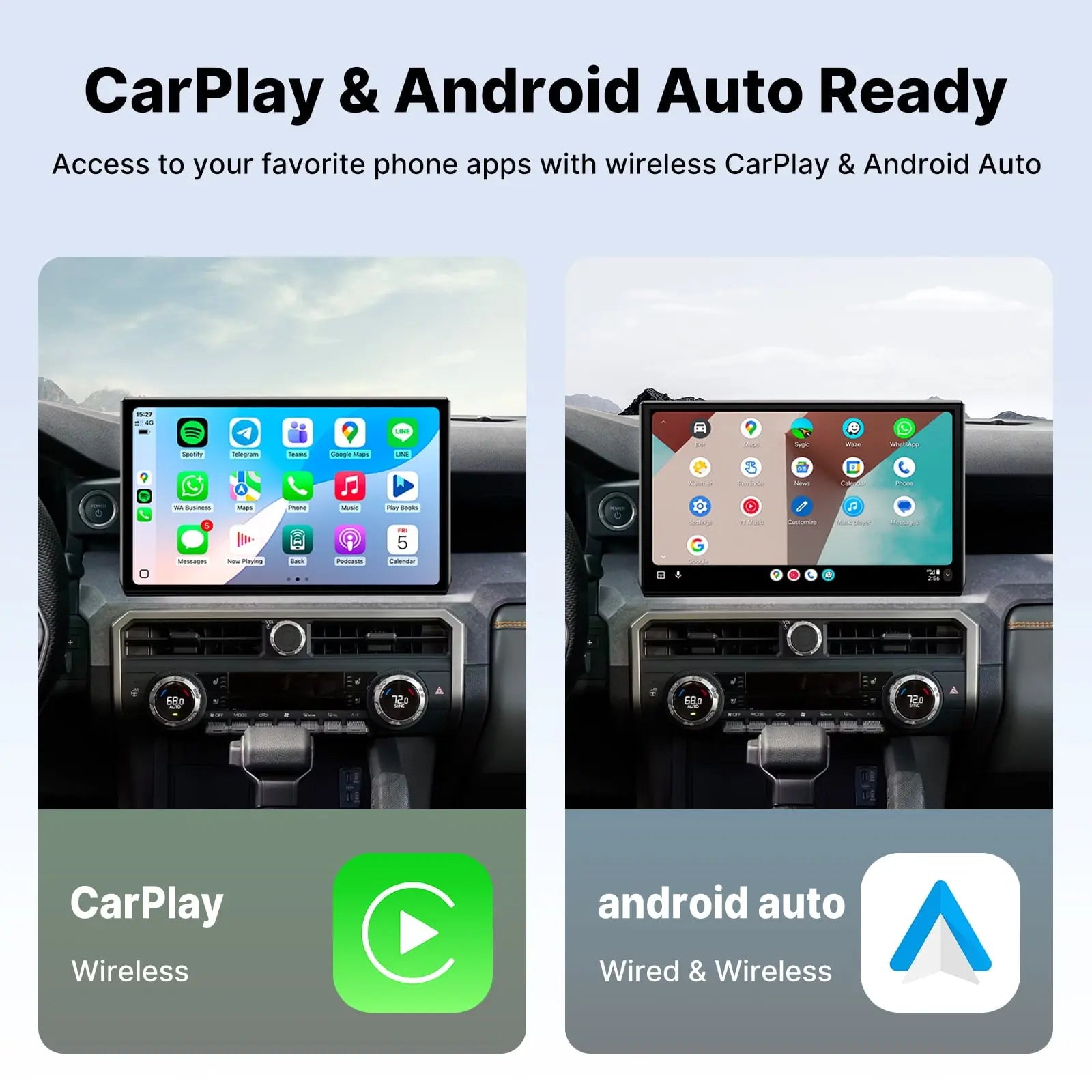 Youducar 14.6-Inch Android Head Unit for Toyota Tacoma 2024 | Giant Touchscreen with Wireless CarPlay & Android Auto Toyota