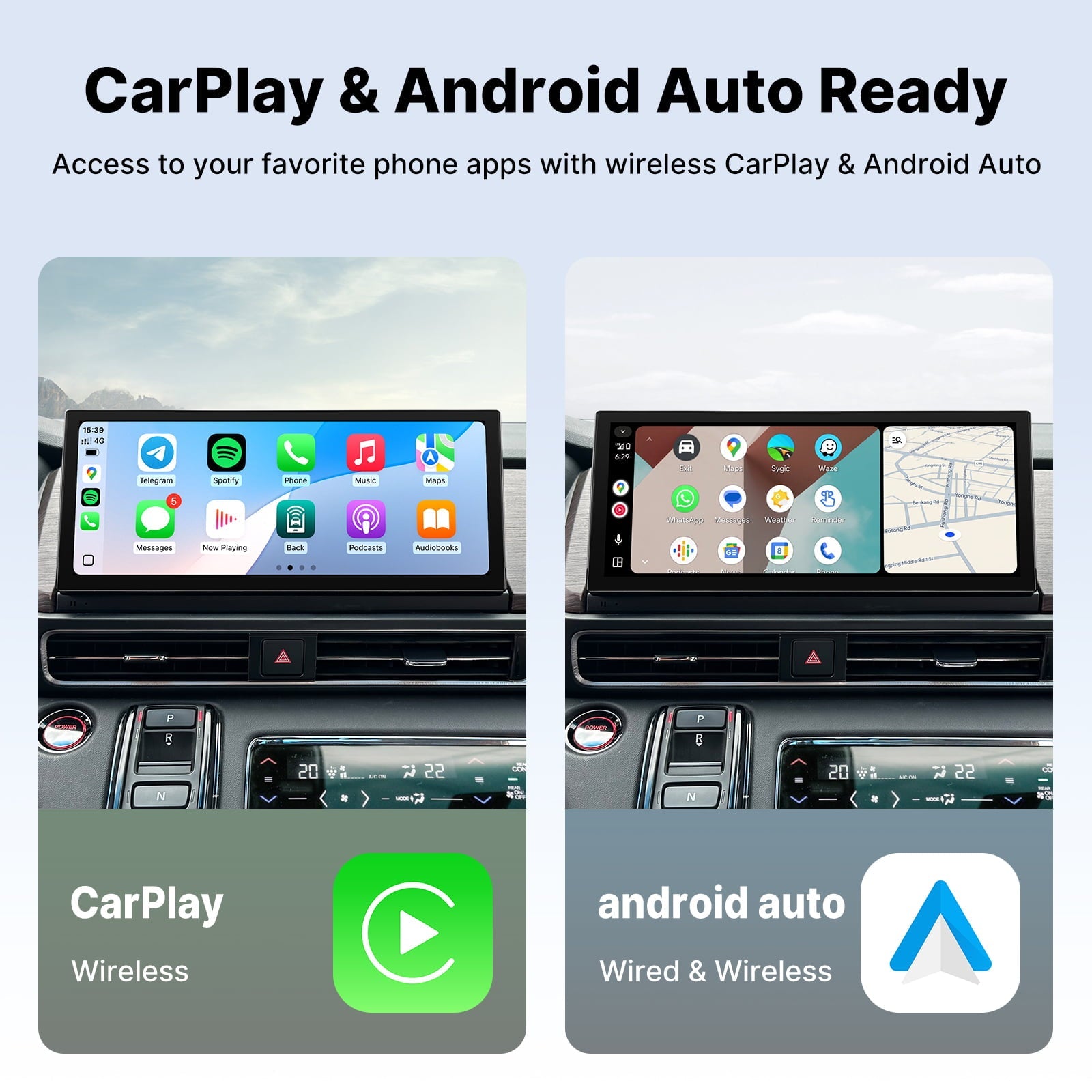 Youducar 12.3-Inch Android Head Unit for Honda Odyssey 2022-2026 | Large Touchscreen with Wireless CarPlay & Android Auto Honda