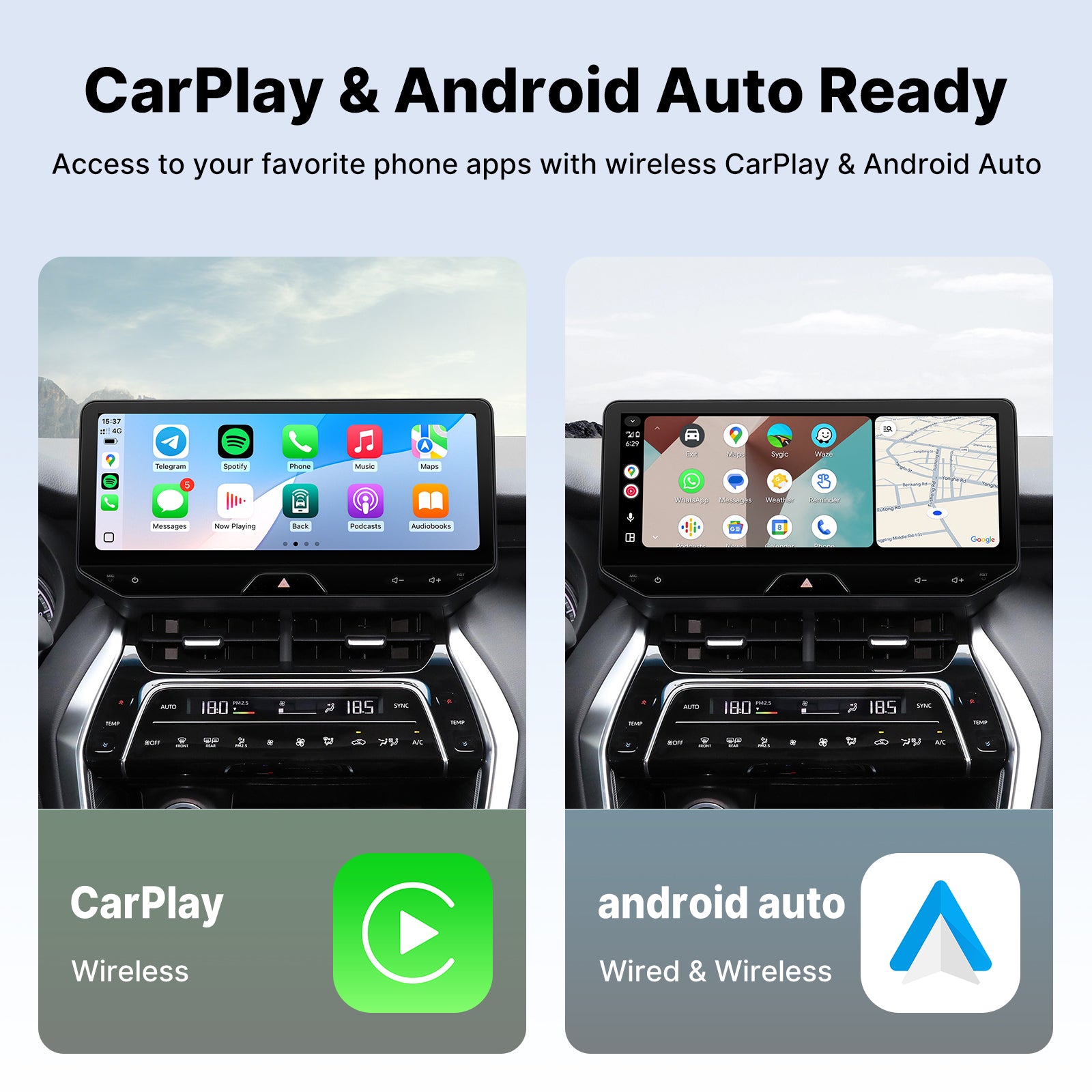 Youducar 12.3-Inch Android Head Unit for Toyota Harrier (Venza) 2022-2025 | Large Touchscreen with Wireless CarPlay & Android Auto