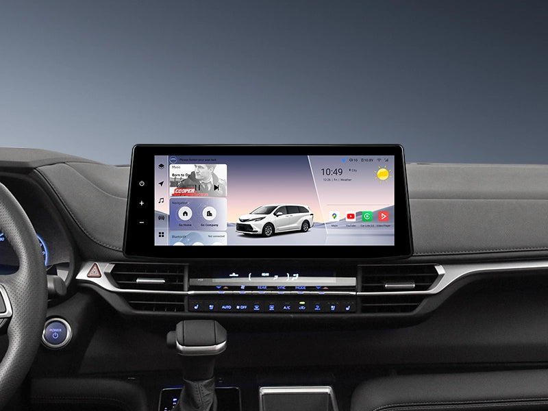 YOUDUCAR 12.3 inch 2K Android Head Unit for Toyota Sienna 2021-2026 Wireless CarPlay GPS Navigation