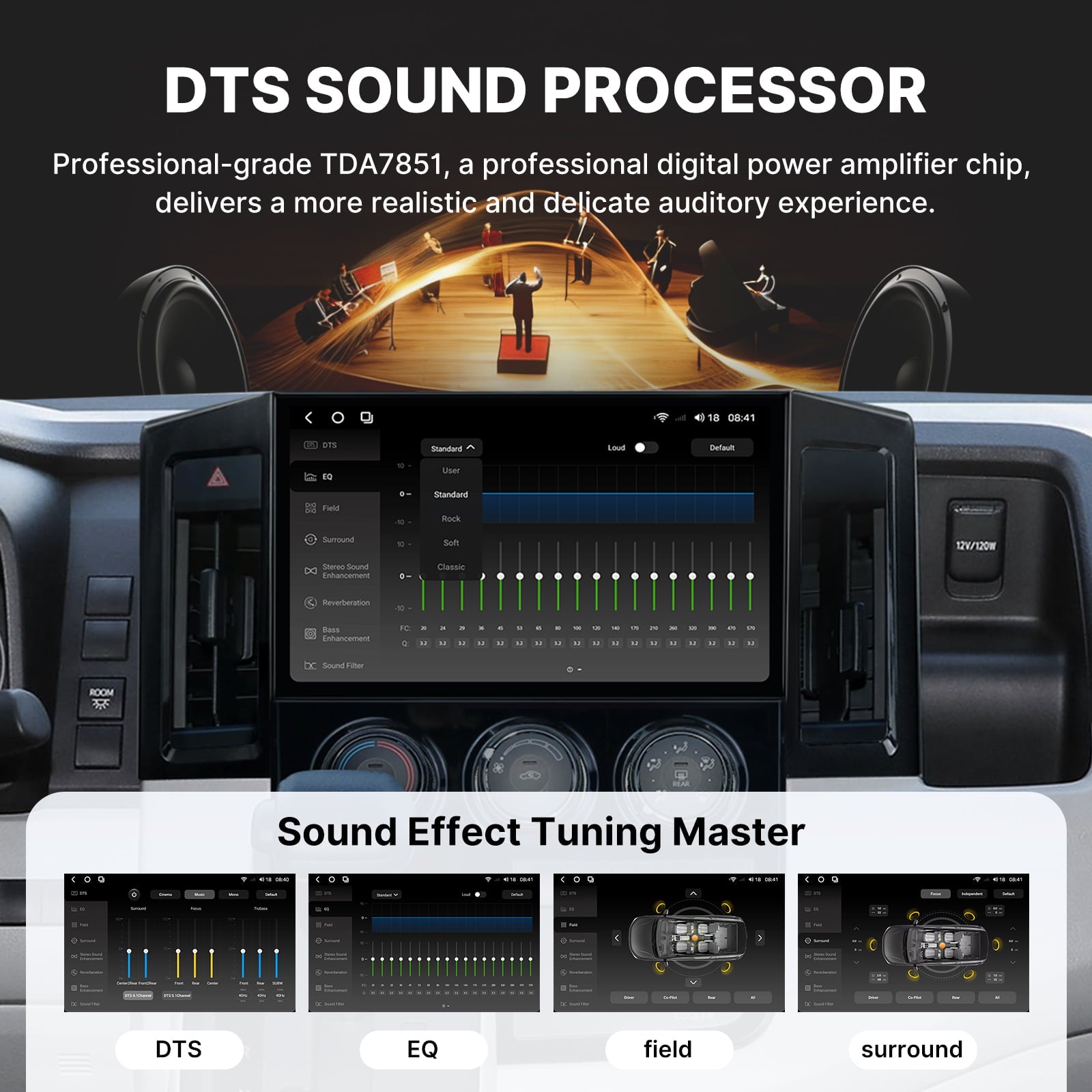 Youducar Android Head Unit for Toyota HiAce 2019-2025 | Large Touchscreen with CarPlay Toyota