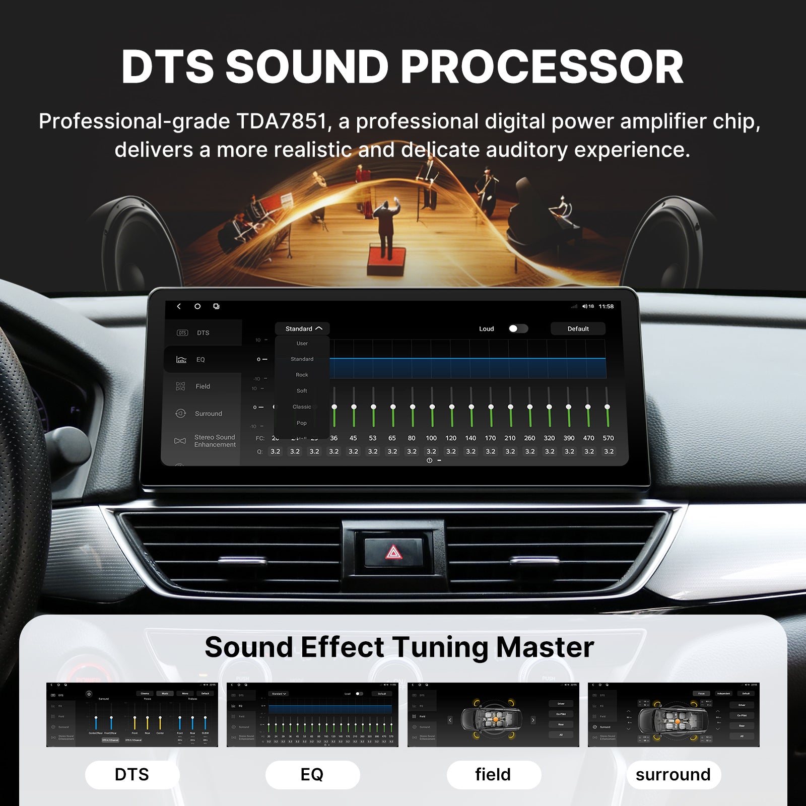 Youducar 12.3-Inch Android Head Unit for Honda Accord 2018-2022 | Large Touchscreen with Wireless CarPlay & Android Auto